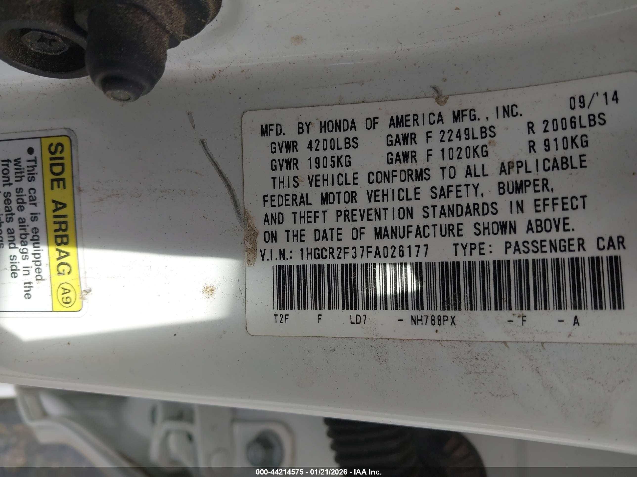 HONDA ACCORD image 9