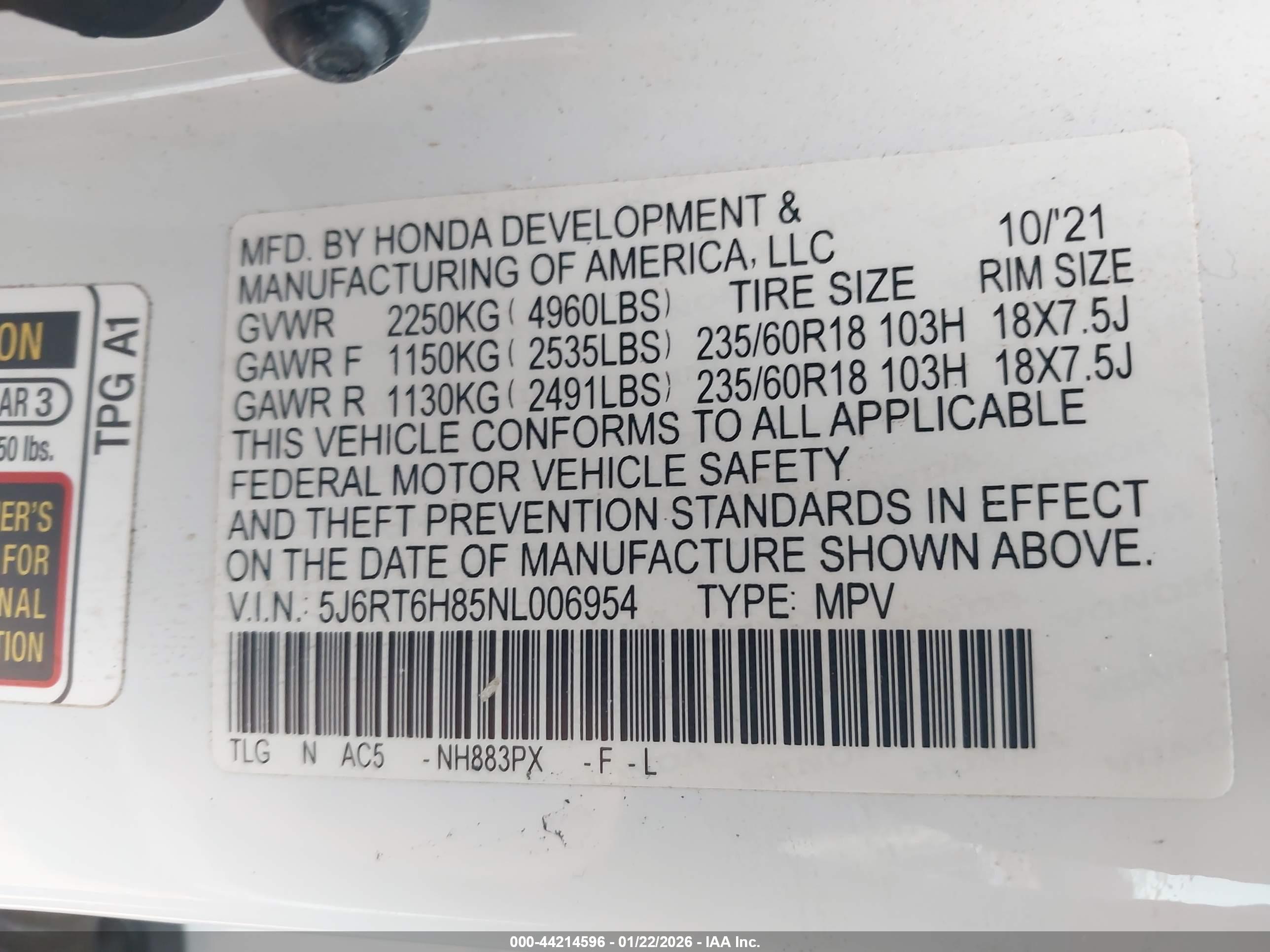 HONDA CR-V image 9