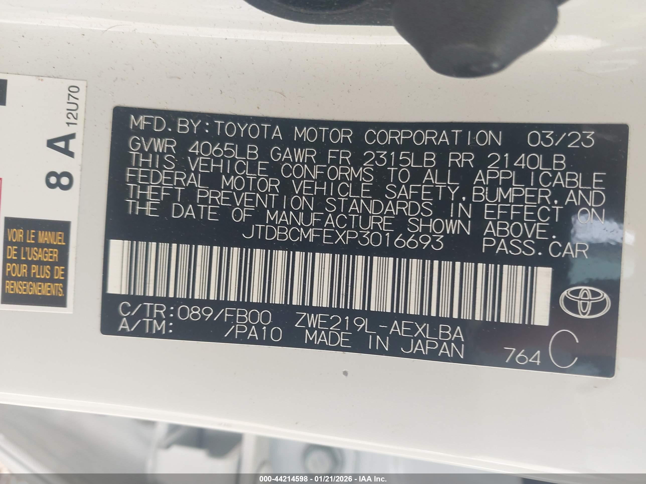 TOYOTA COROLLA image 9