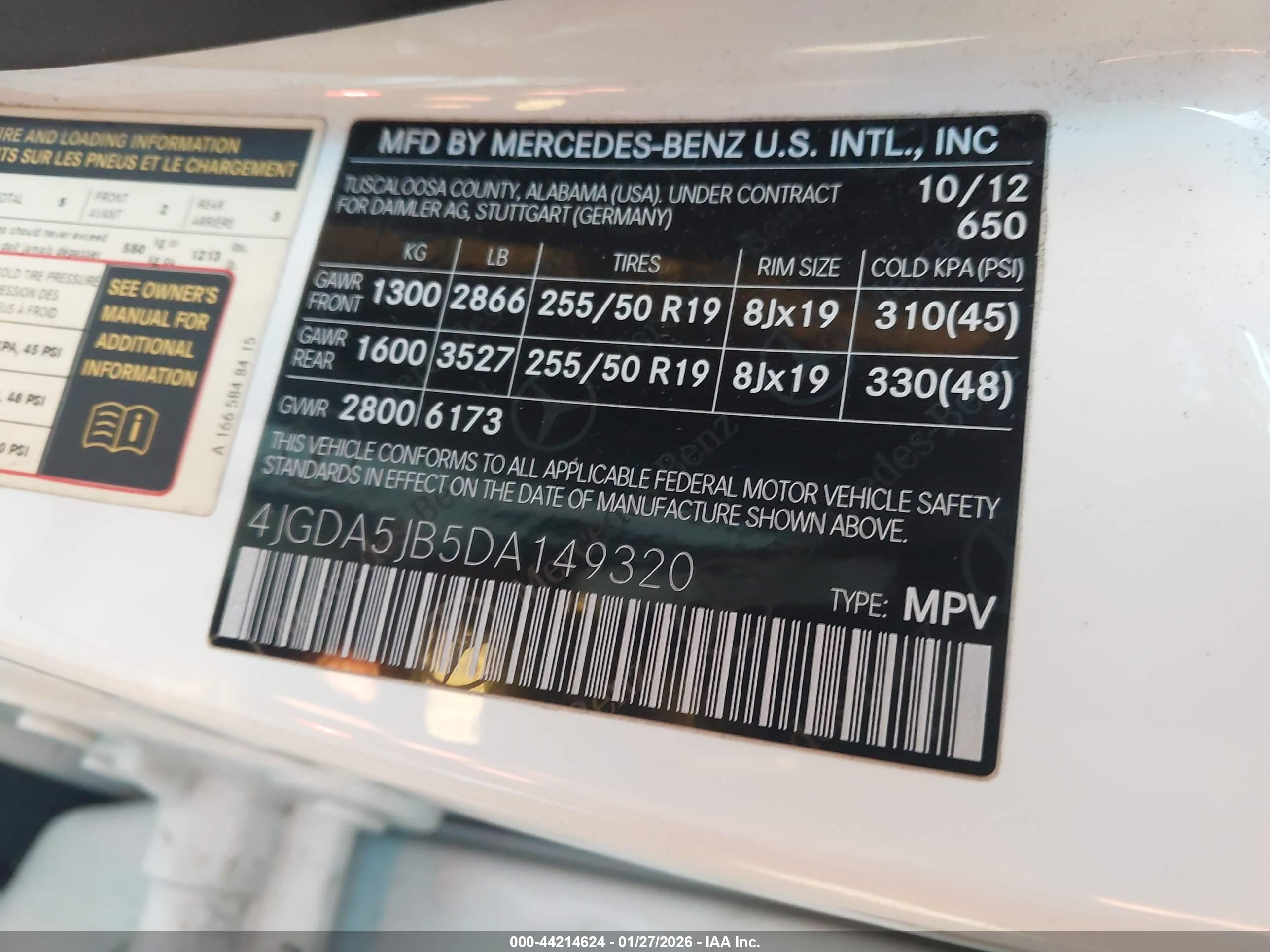 MERCEDES-BENZ ML image 9