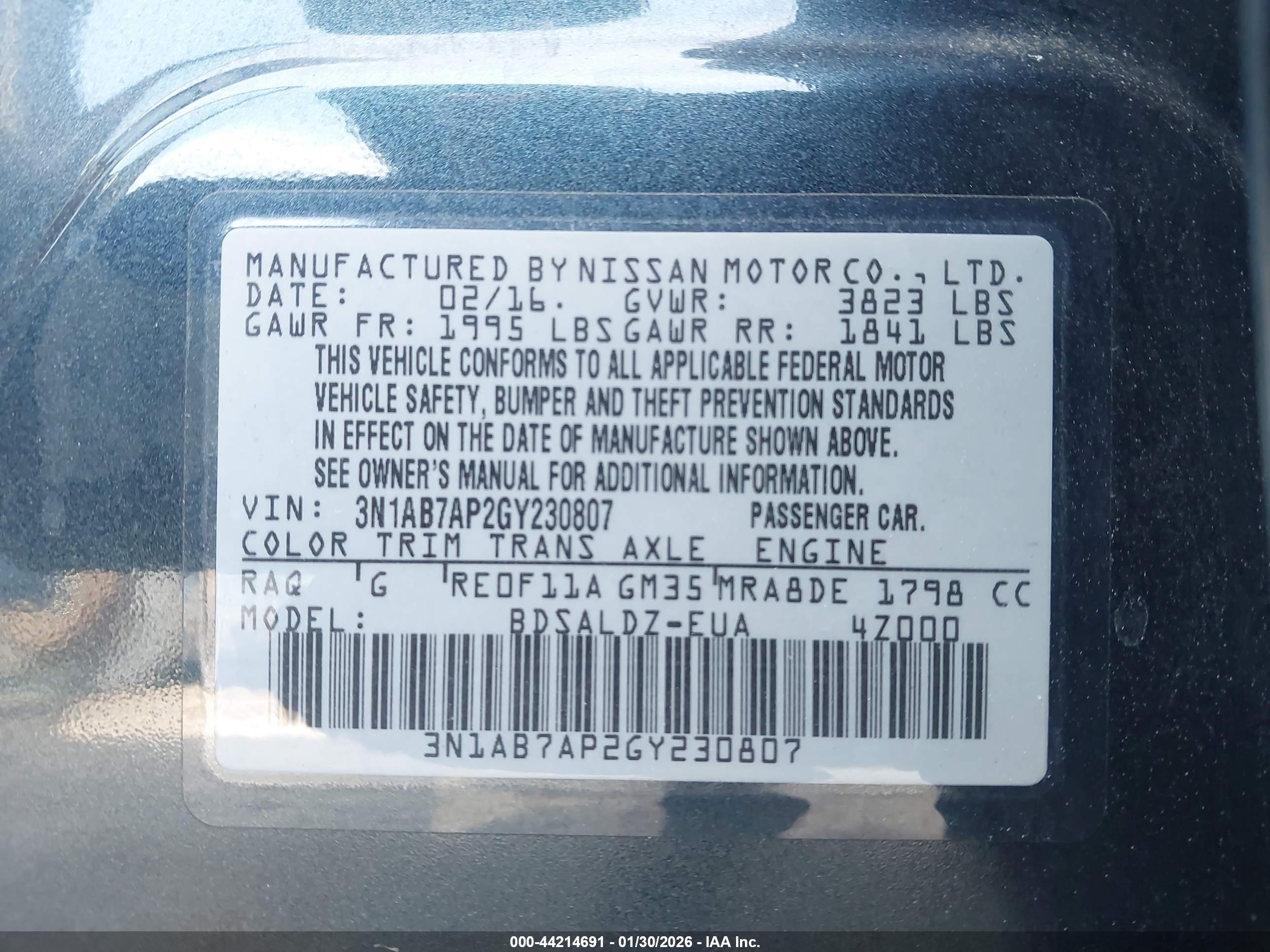 NISSAN SENTRA image 9