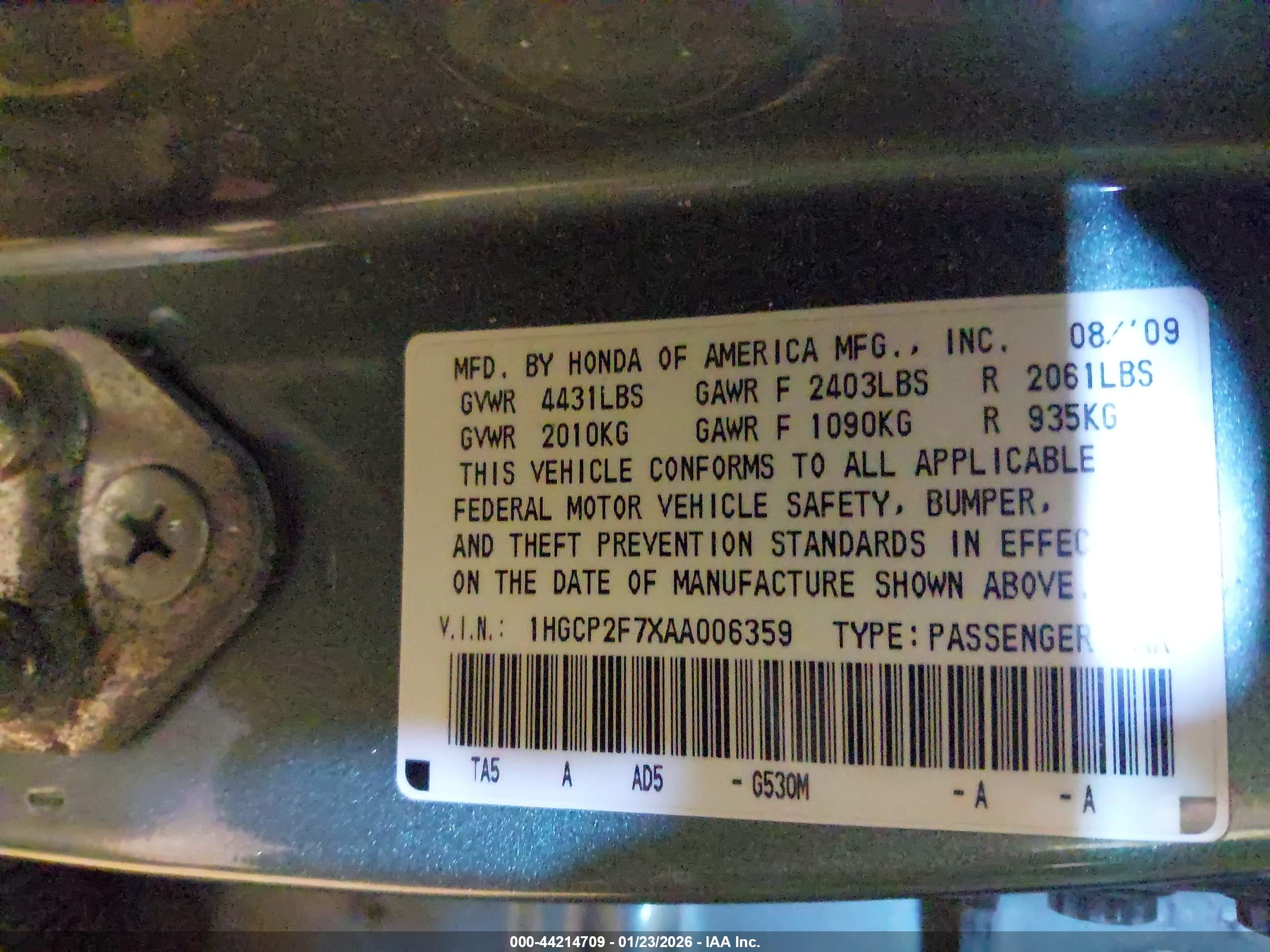 HONDA ACCORD image 9