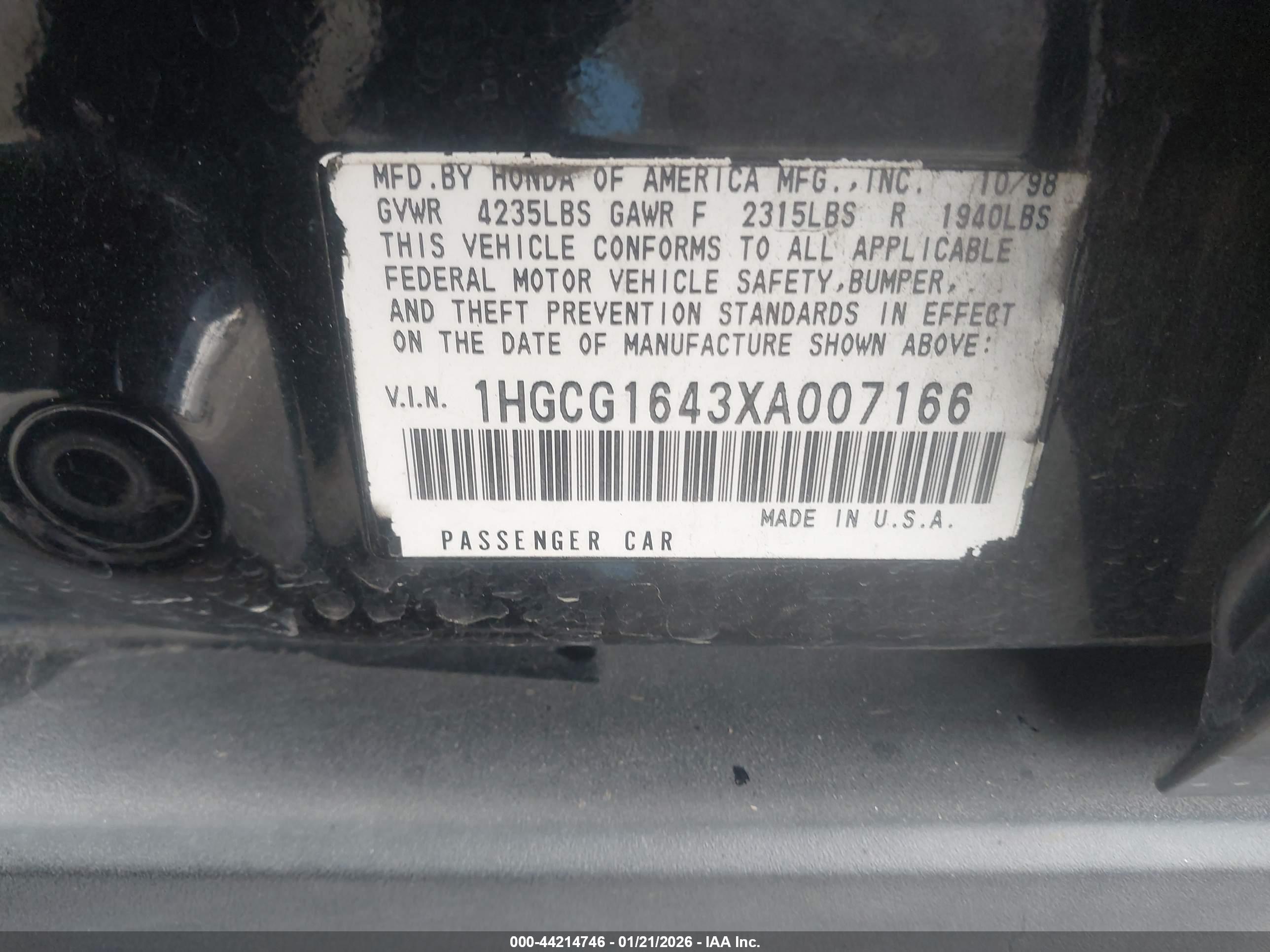 HONDA ACCORD image 9