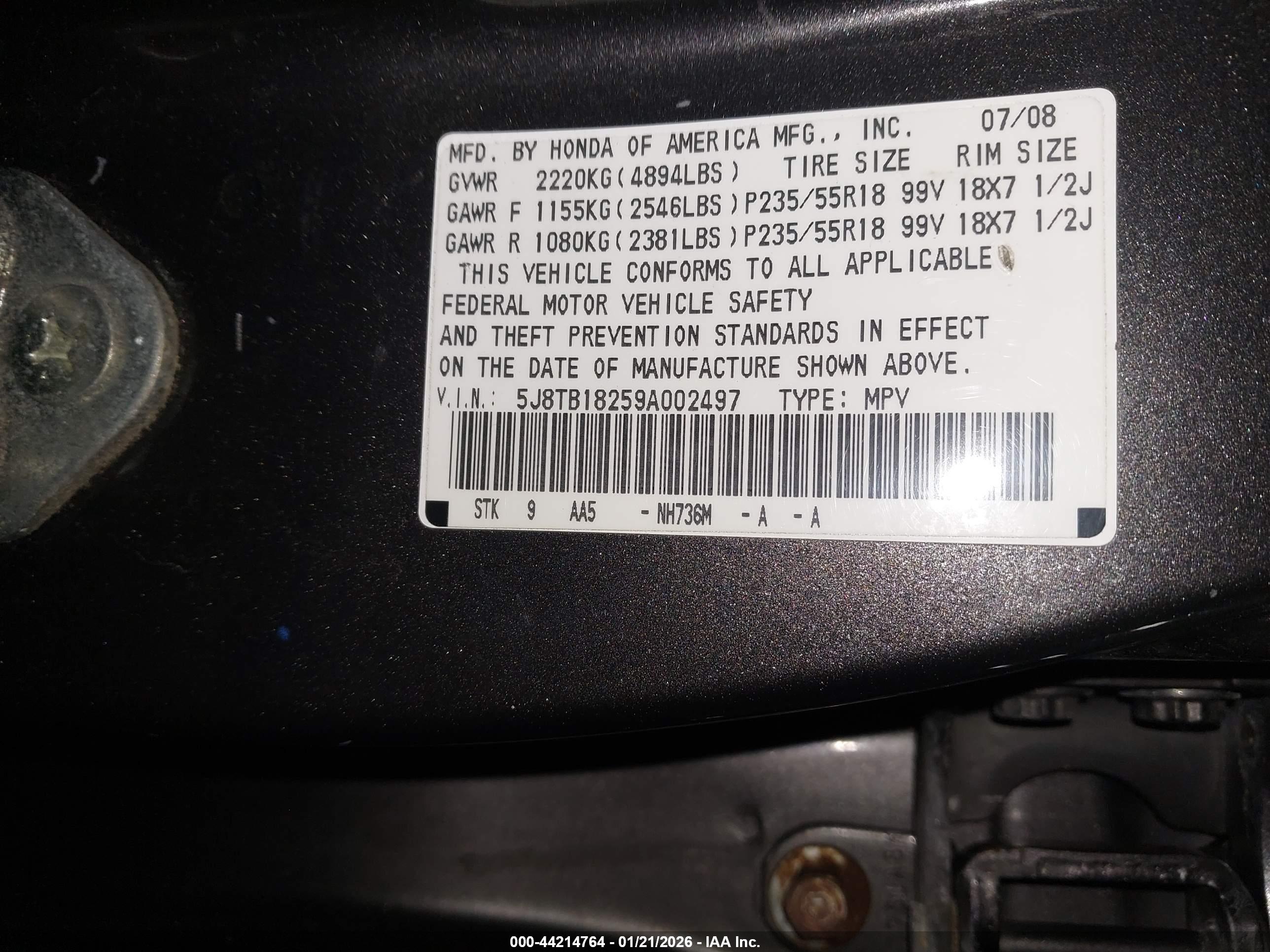 ACURA RDX image 9