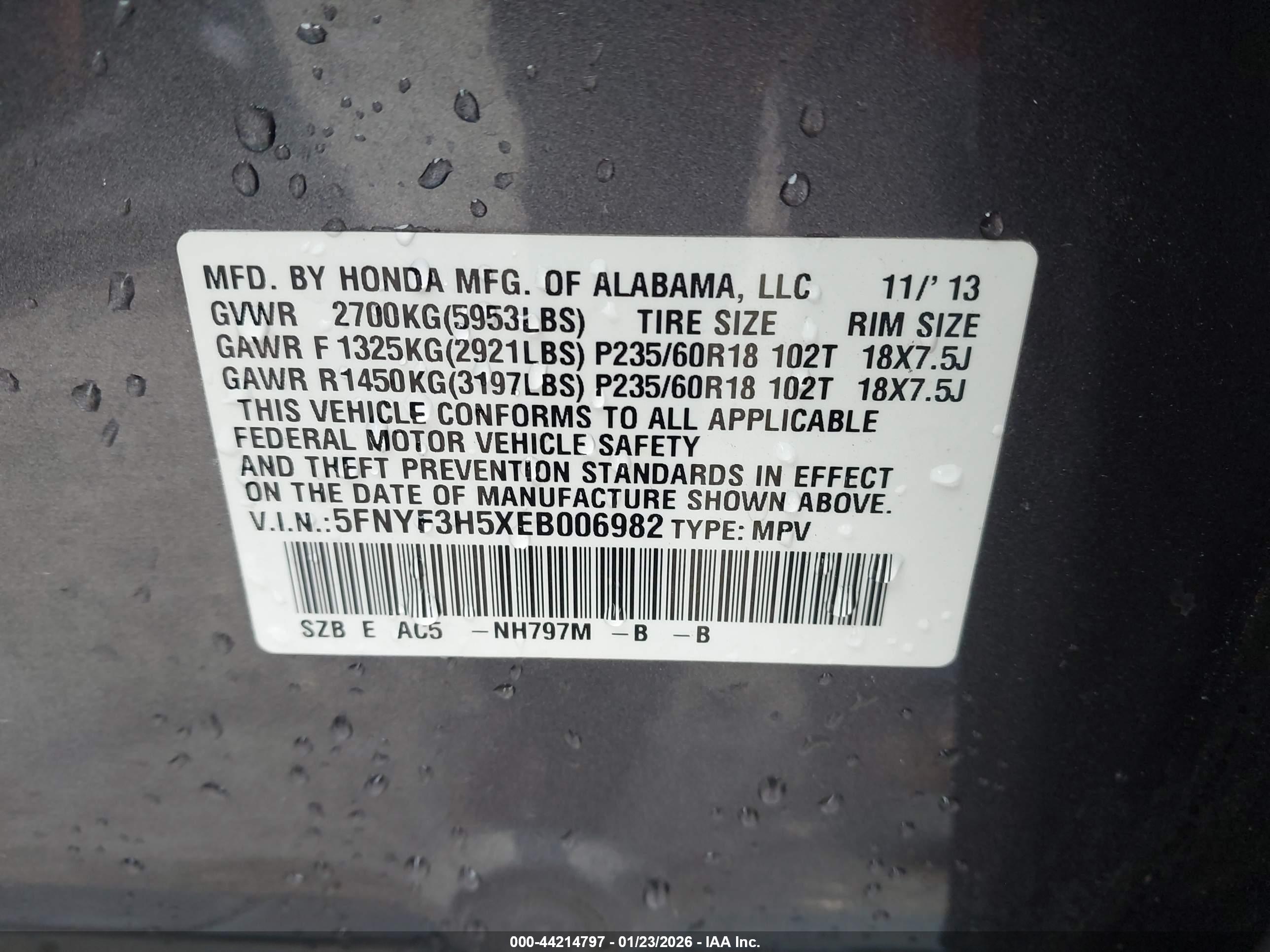 HONDA PILOT image 9