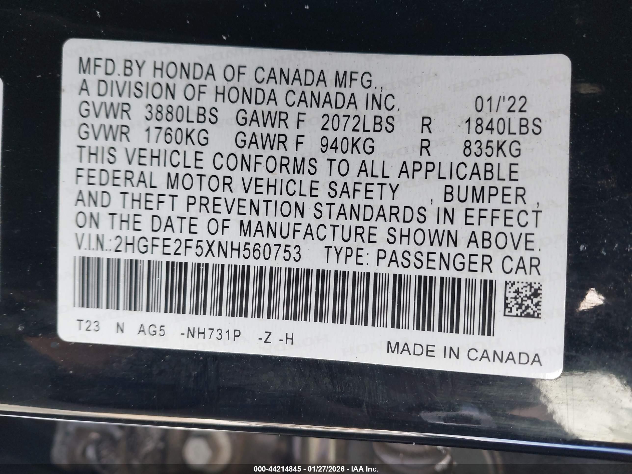 HONDA CIVIC image 9