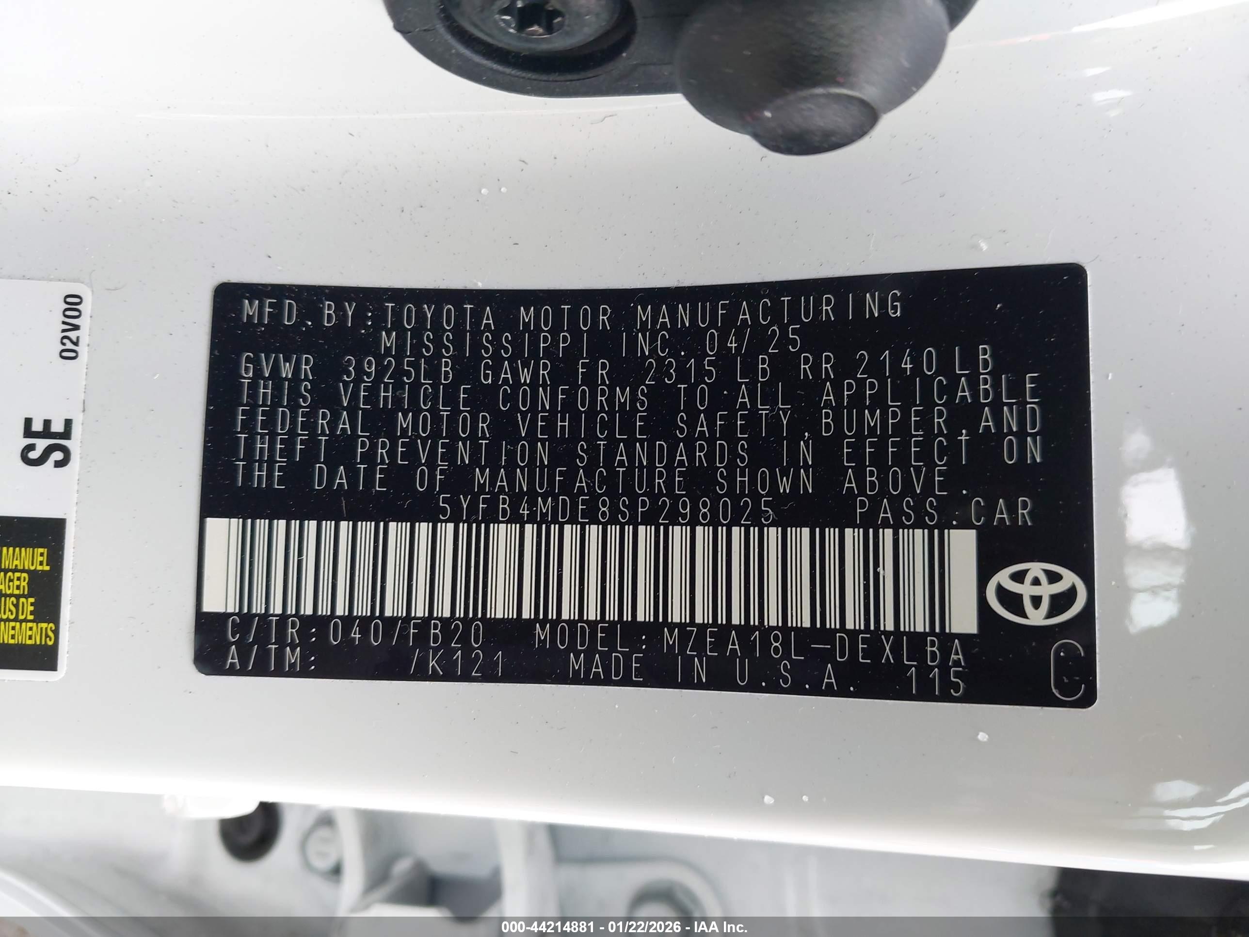 TOYOTA COROLLA image 9