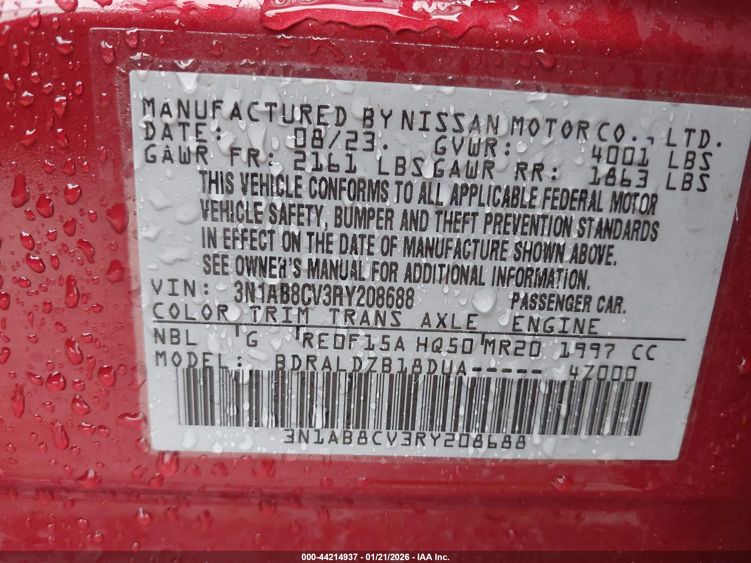 NISSAN SENTRA image 9