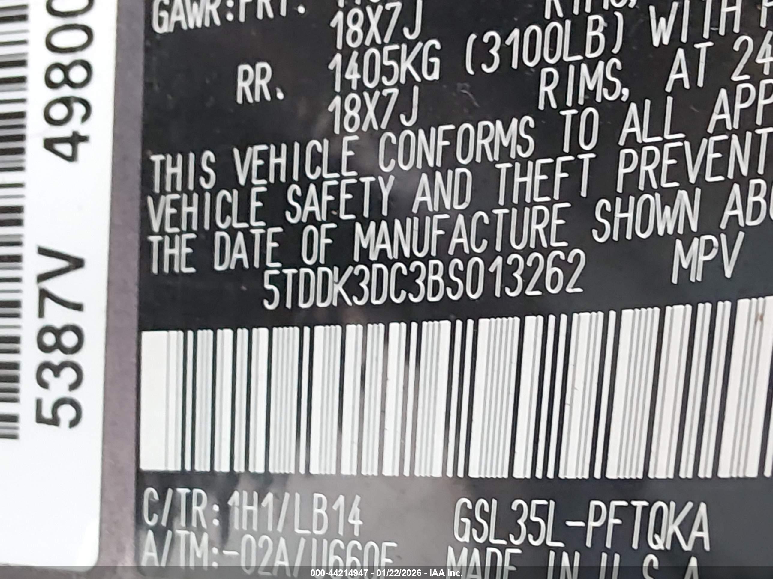 TOYOTA SIENNA image 9