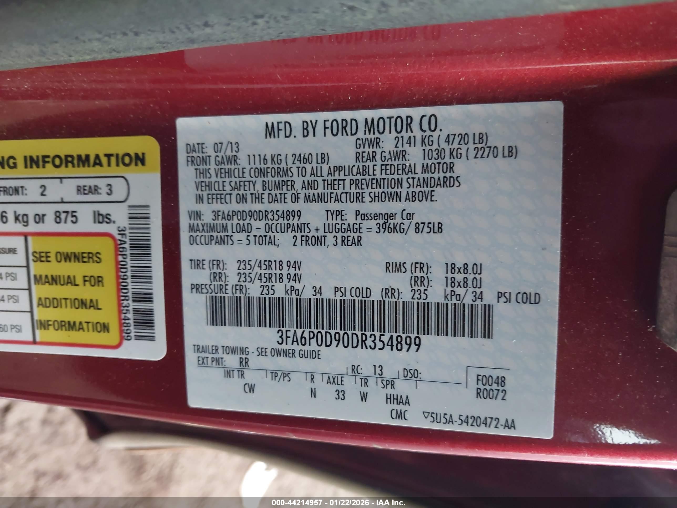 FORD FUSION image 9