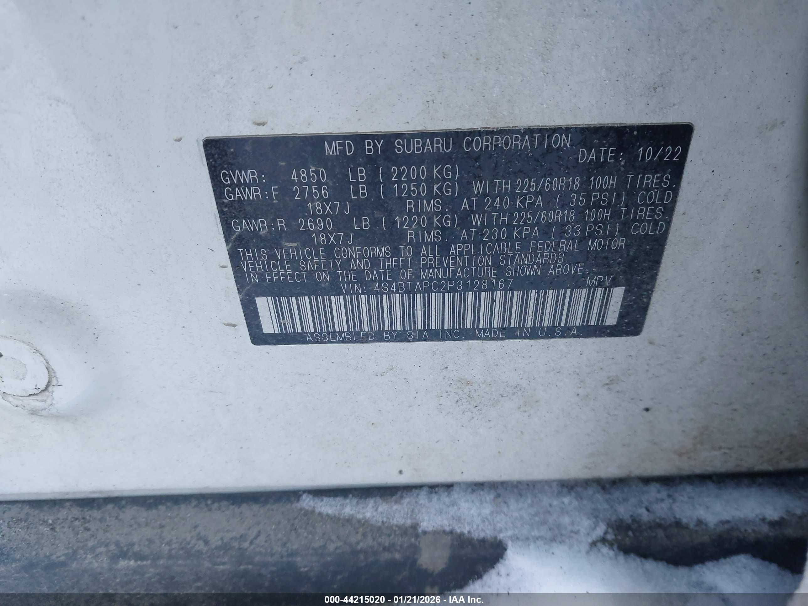 SUBARU OUTBACK image 9