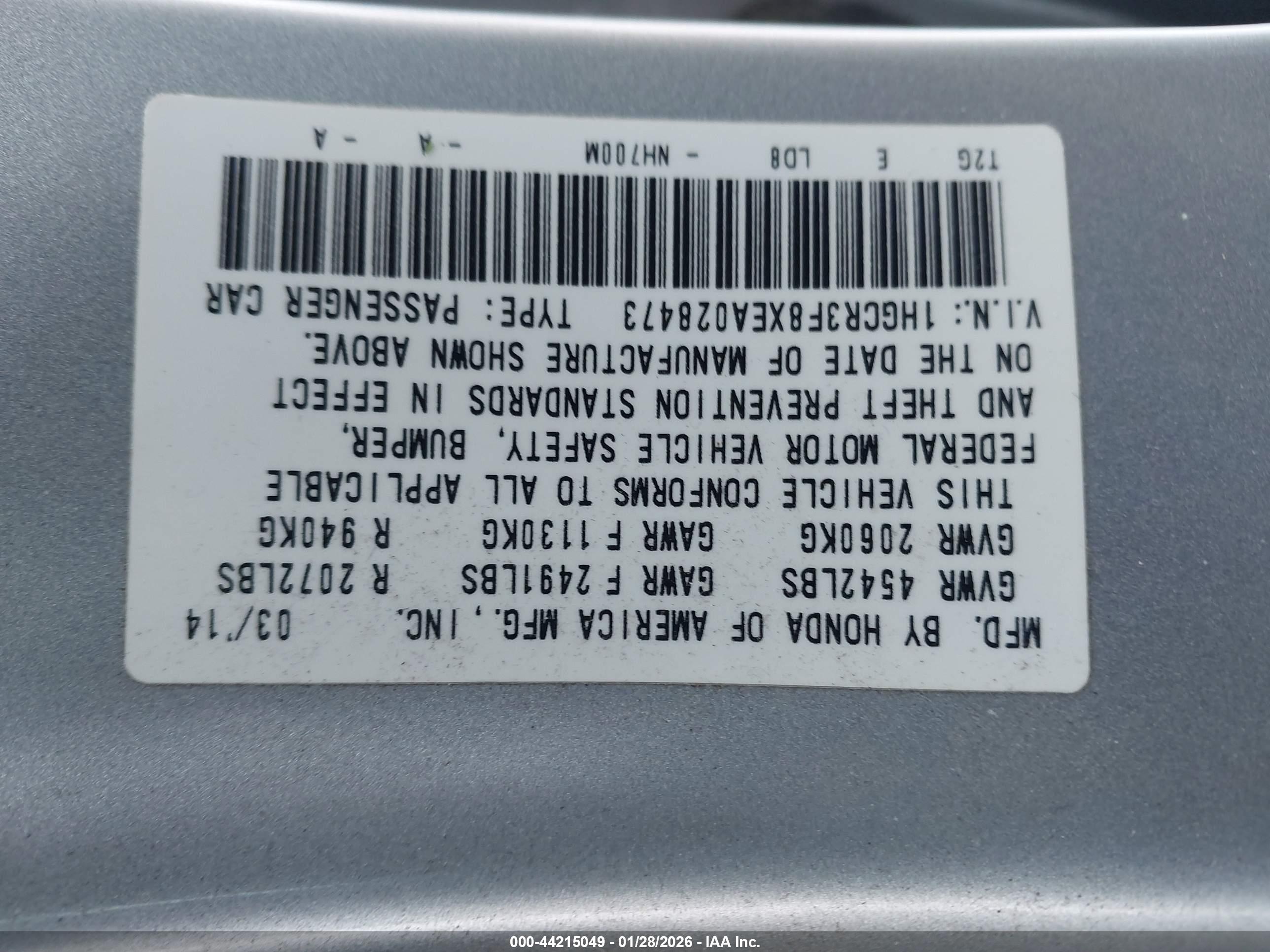 HONDA ACCORD image 9
