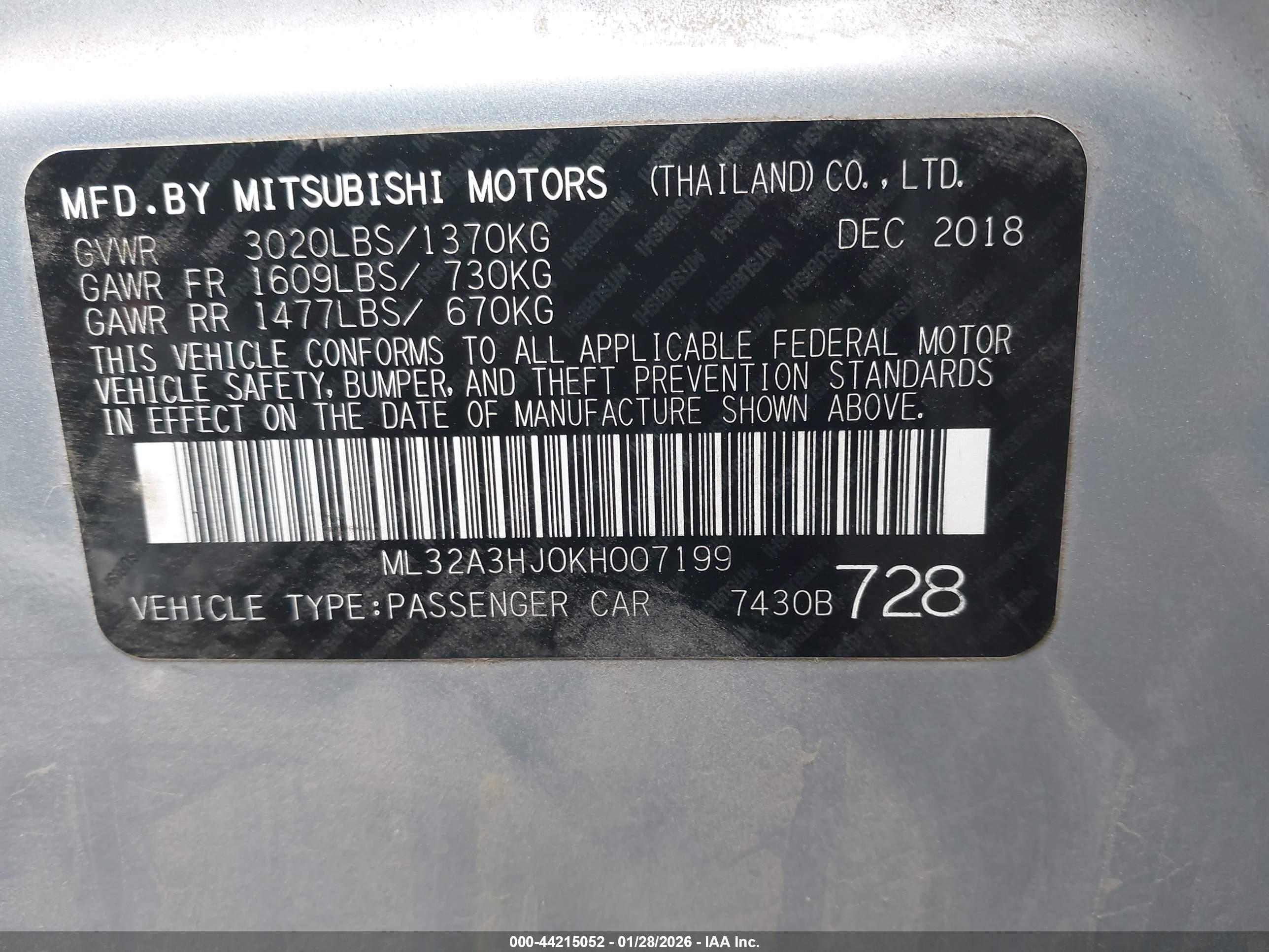 MITSUBISHI MIRAGE image 9