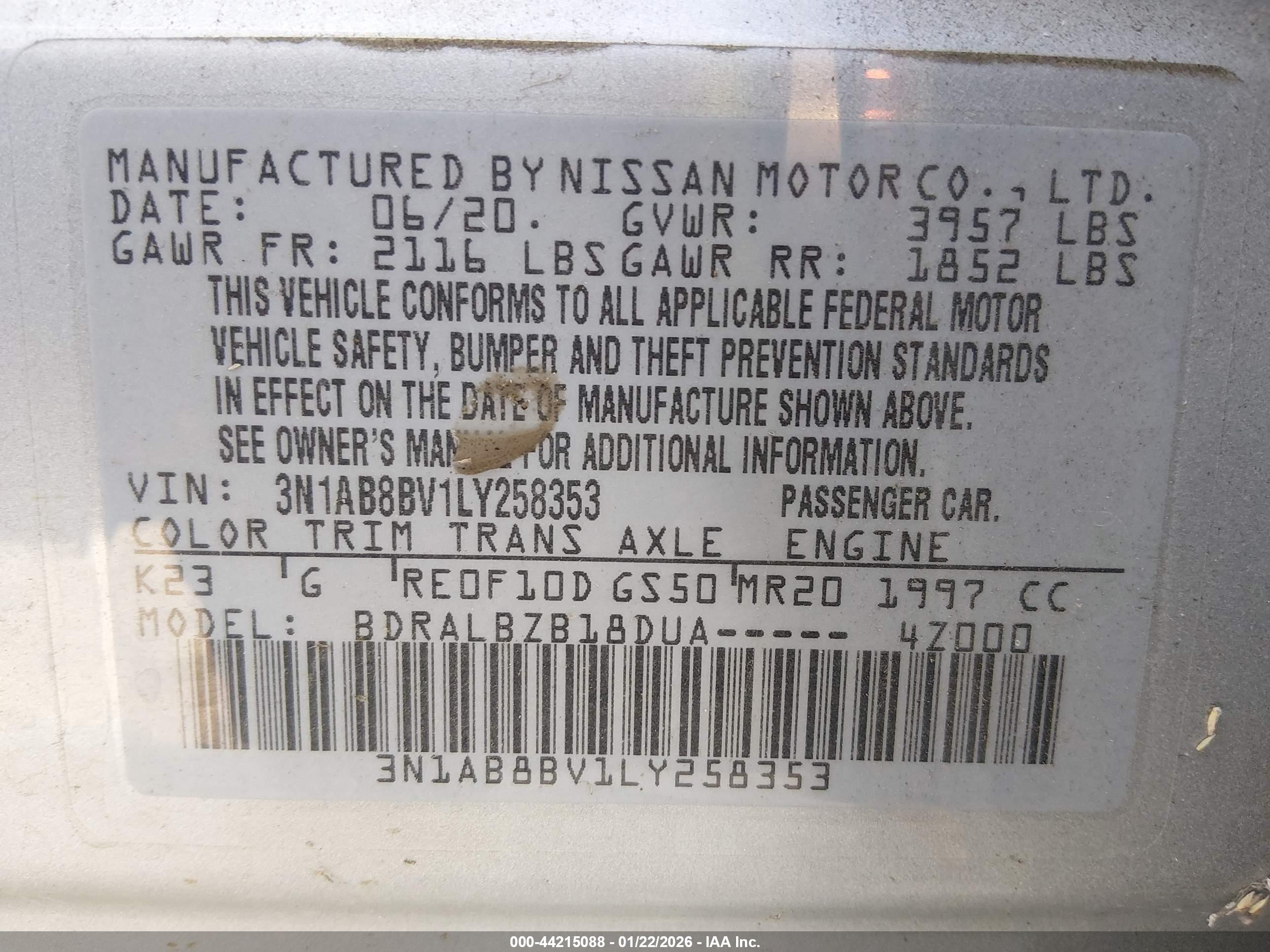 NISSAN SENTRA image 9
