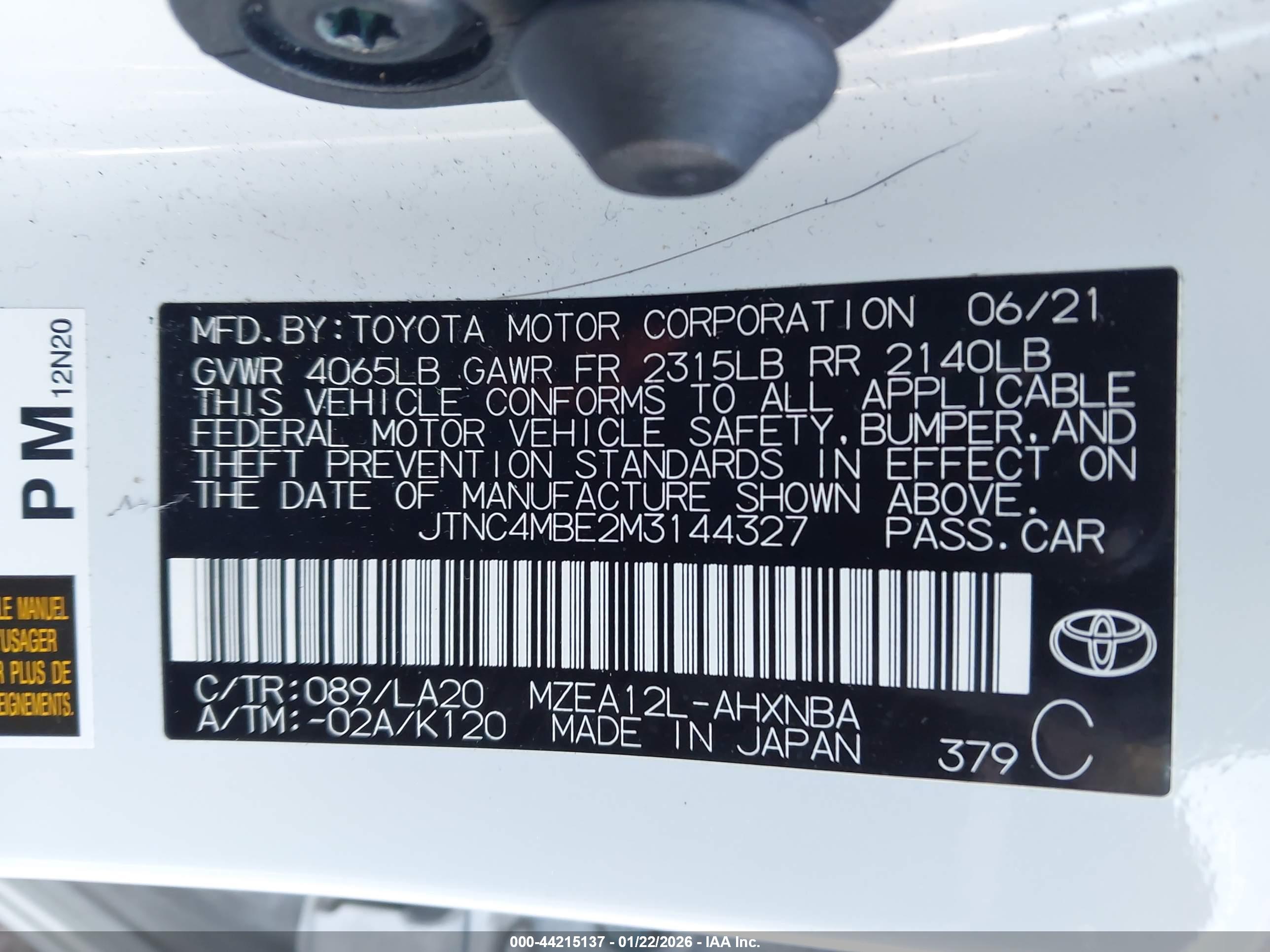 TOYOTA COROLLA image 9