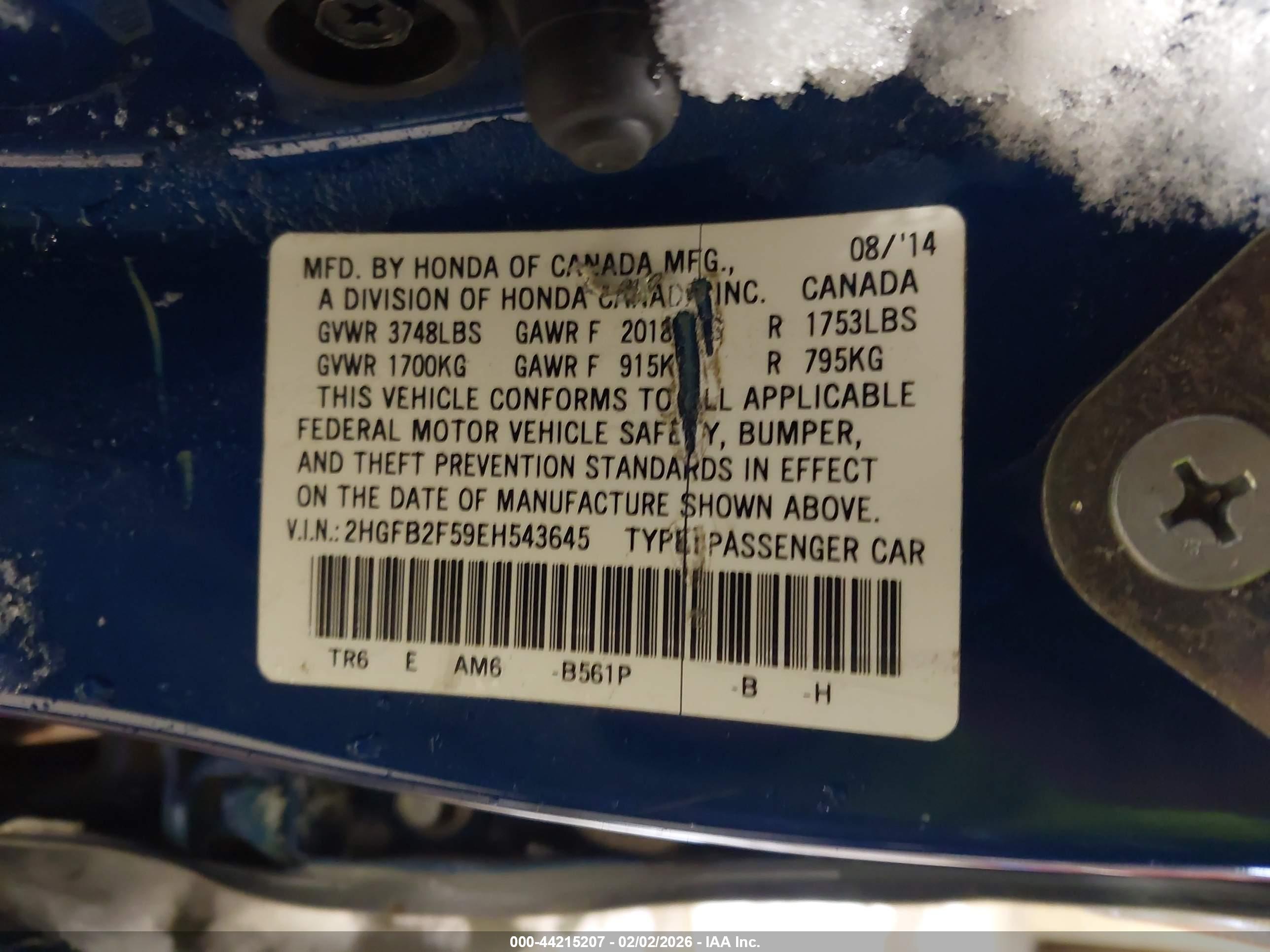 HONDA CIVIC image 9