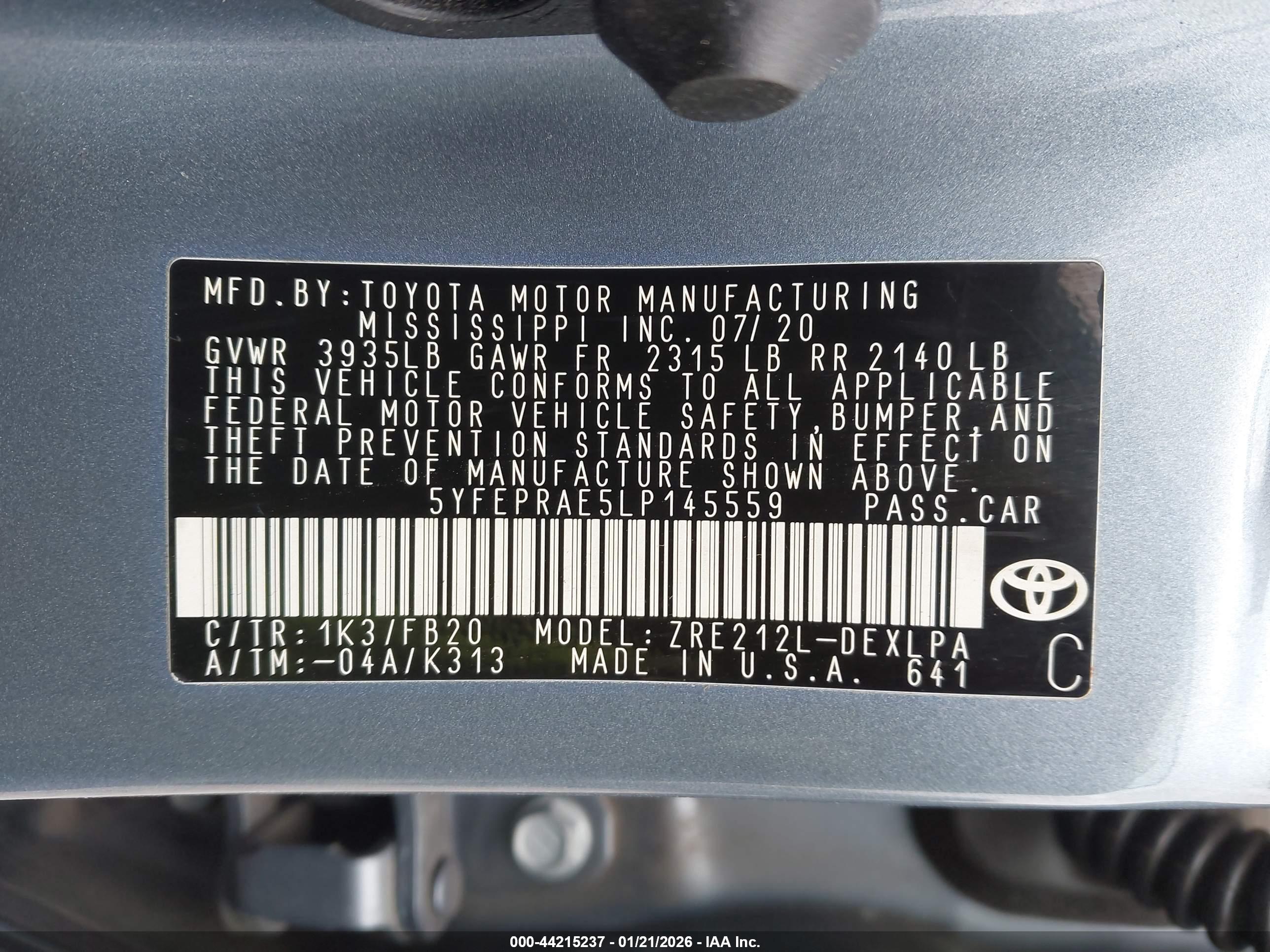 TOYOTA COROLLA image 9