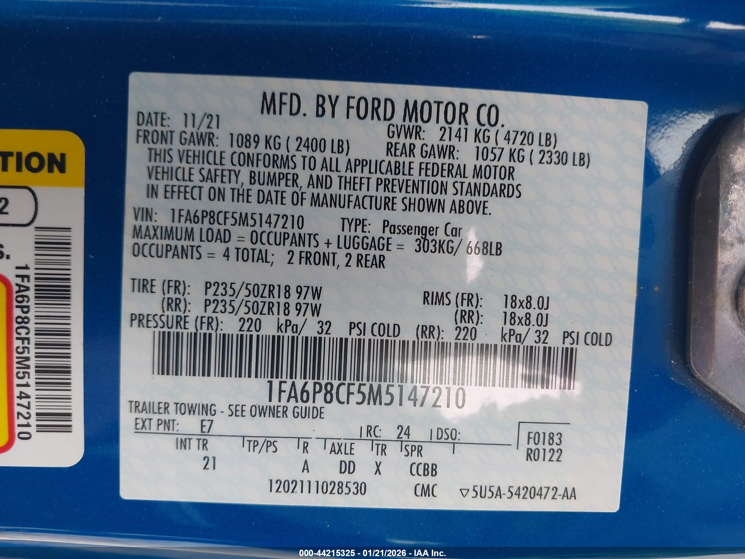 FORD MUSTANG image 9