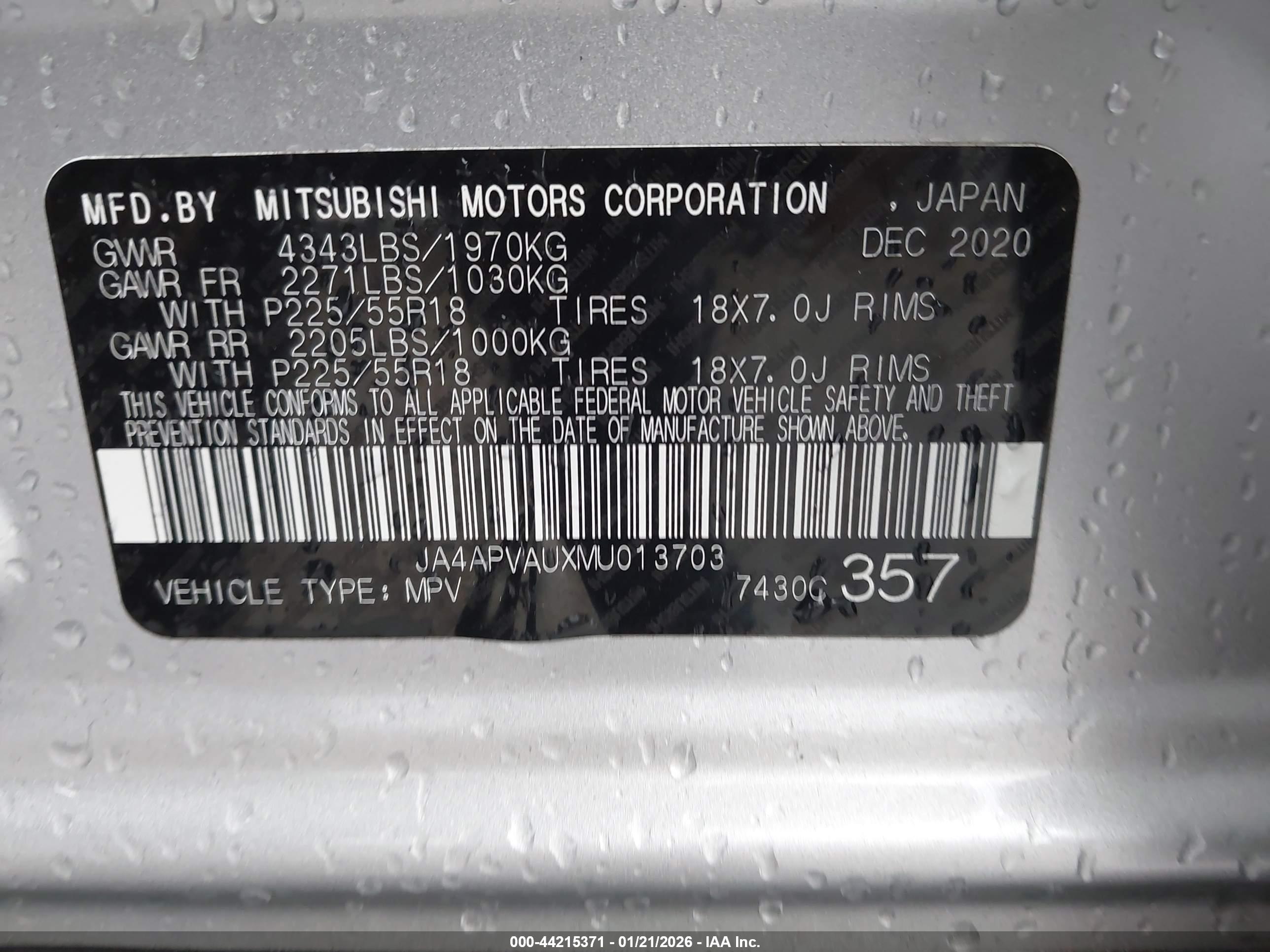 MITSUBISHI OUTLANDER image 9