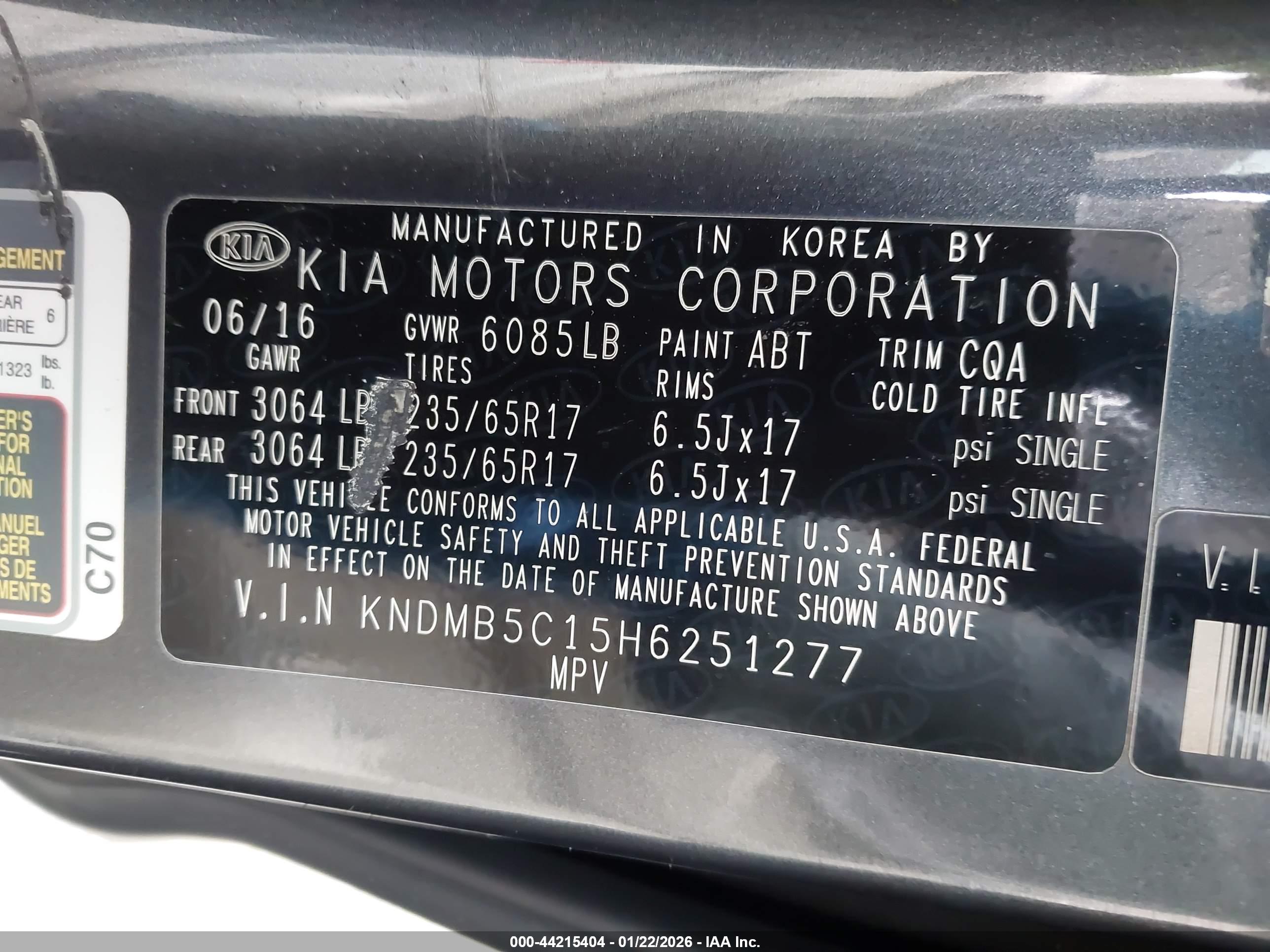 KIA SEDONA image 9