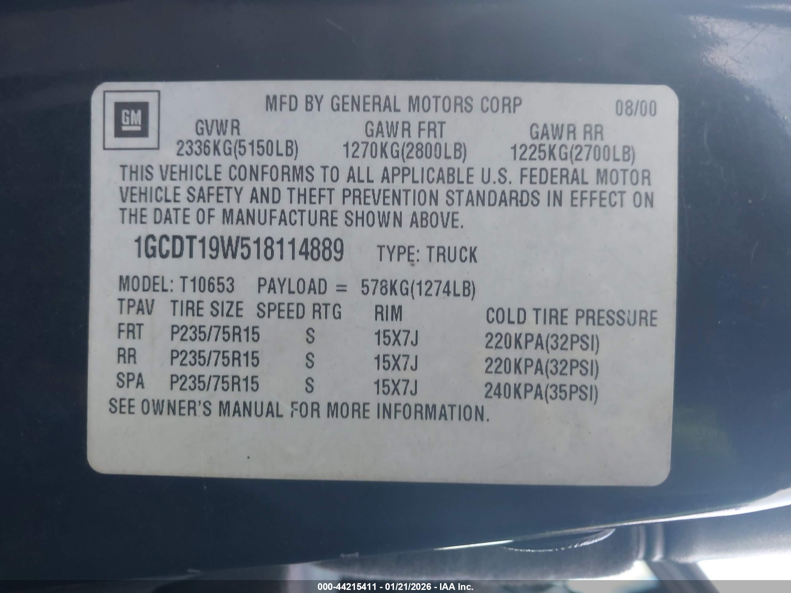 CHEVROLET S-10 image 9