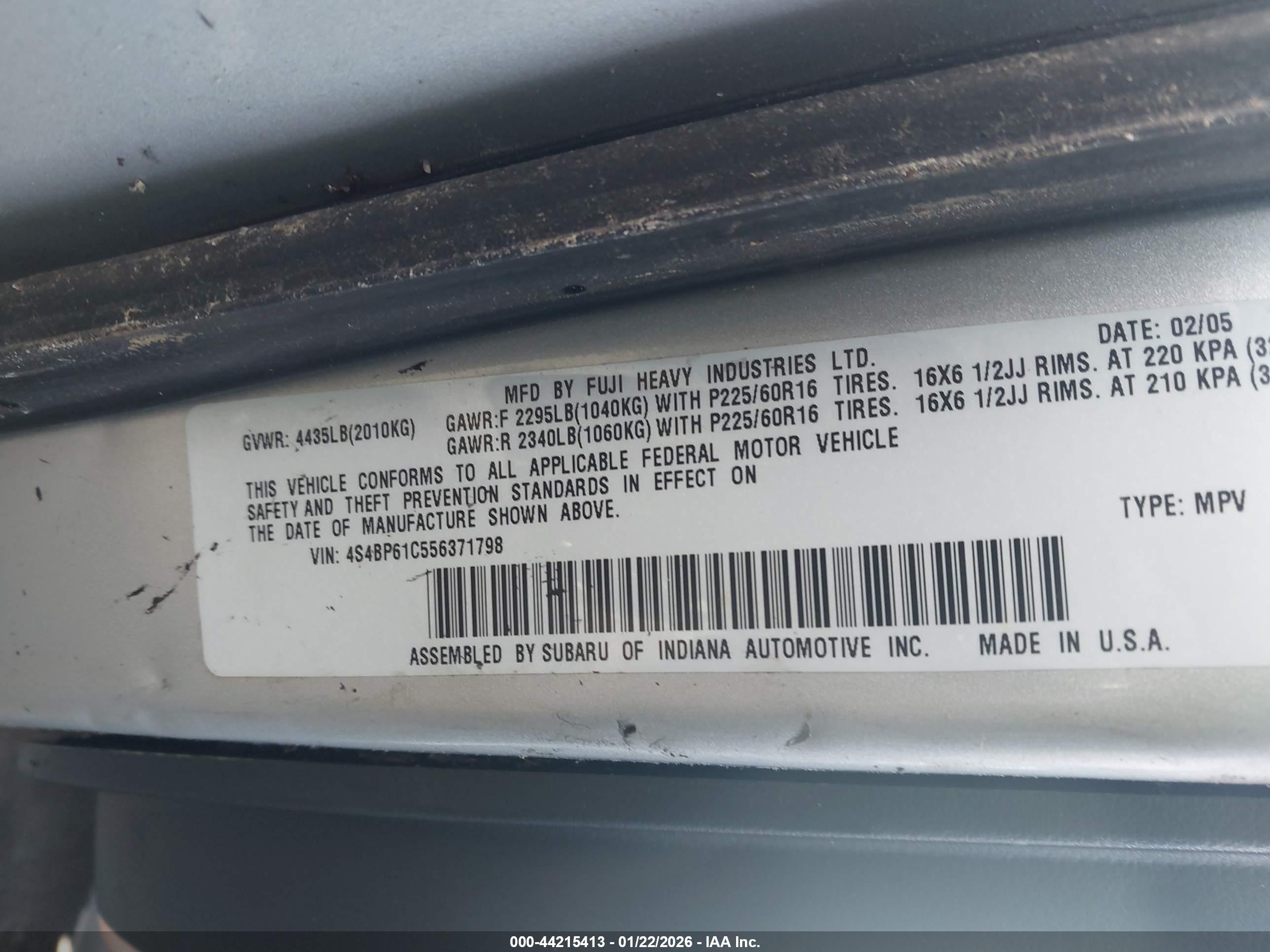 SUBARU OUTBACK image 9