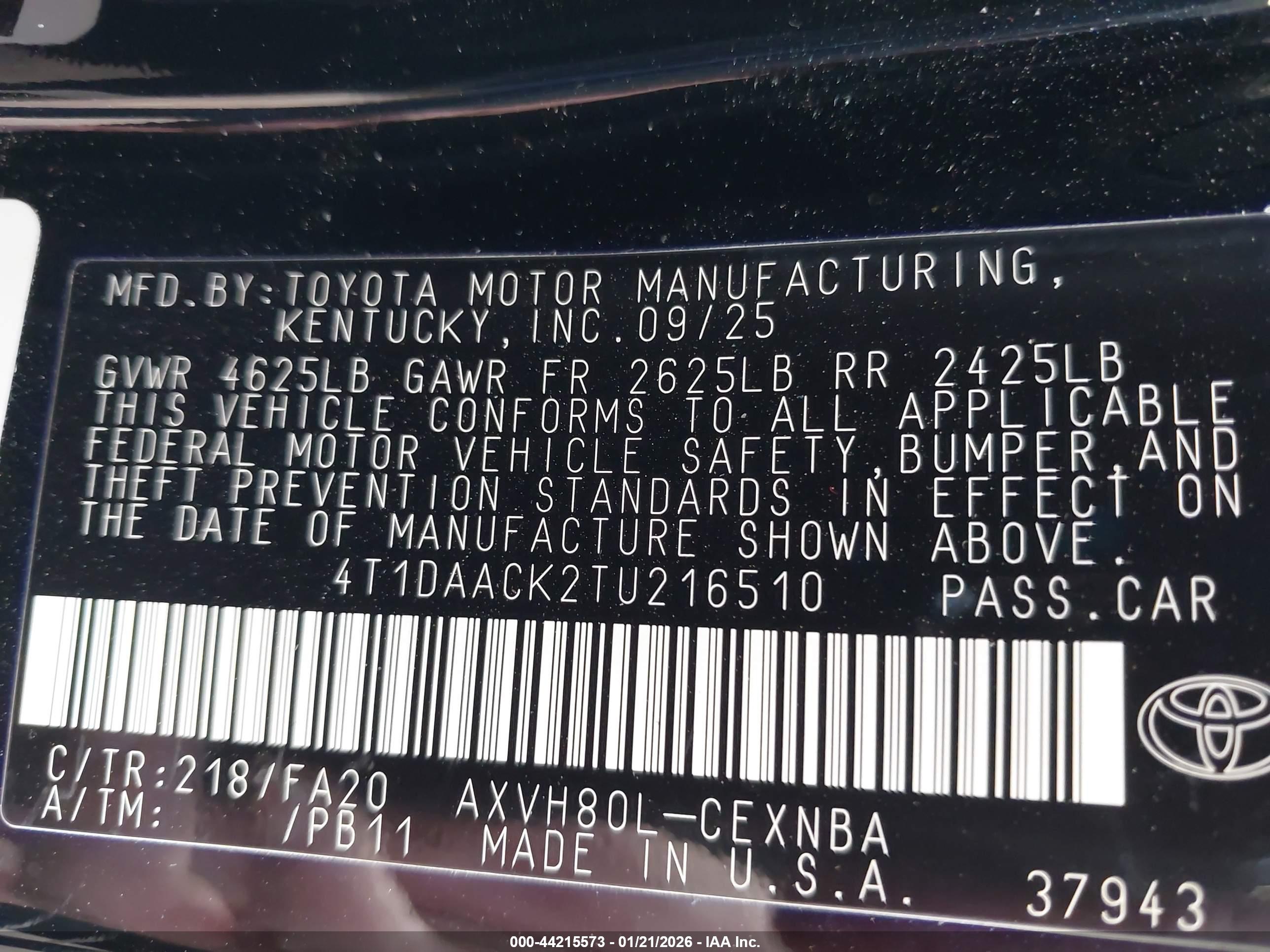 TOYOTA CAMRY image 9