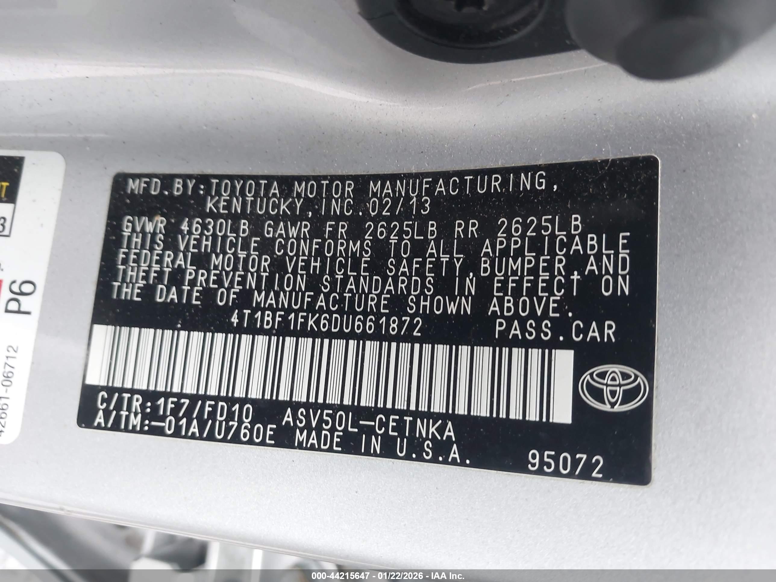 TOYOTA CAMRY image 9