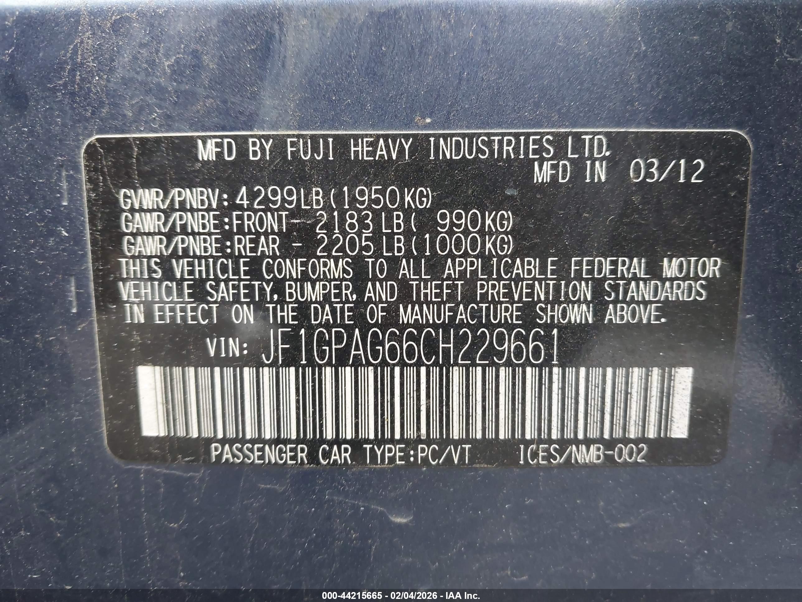 SUBARU IMPREZA image 9