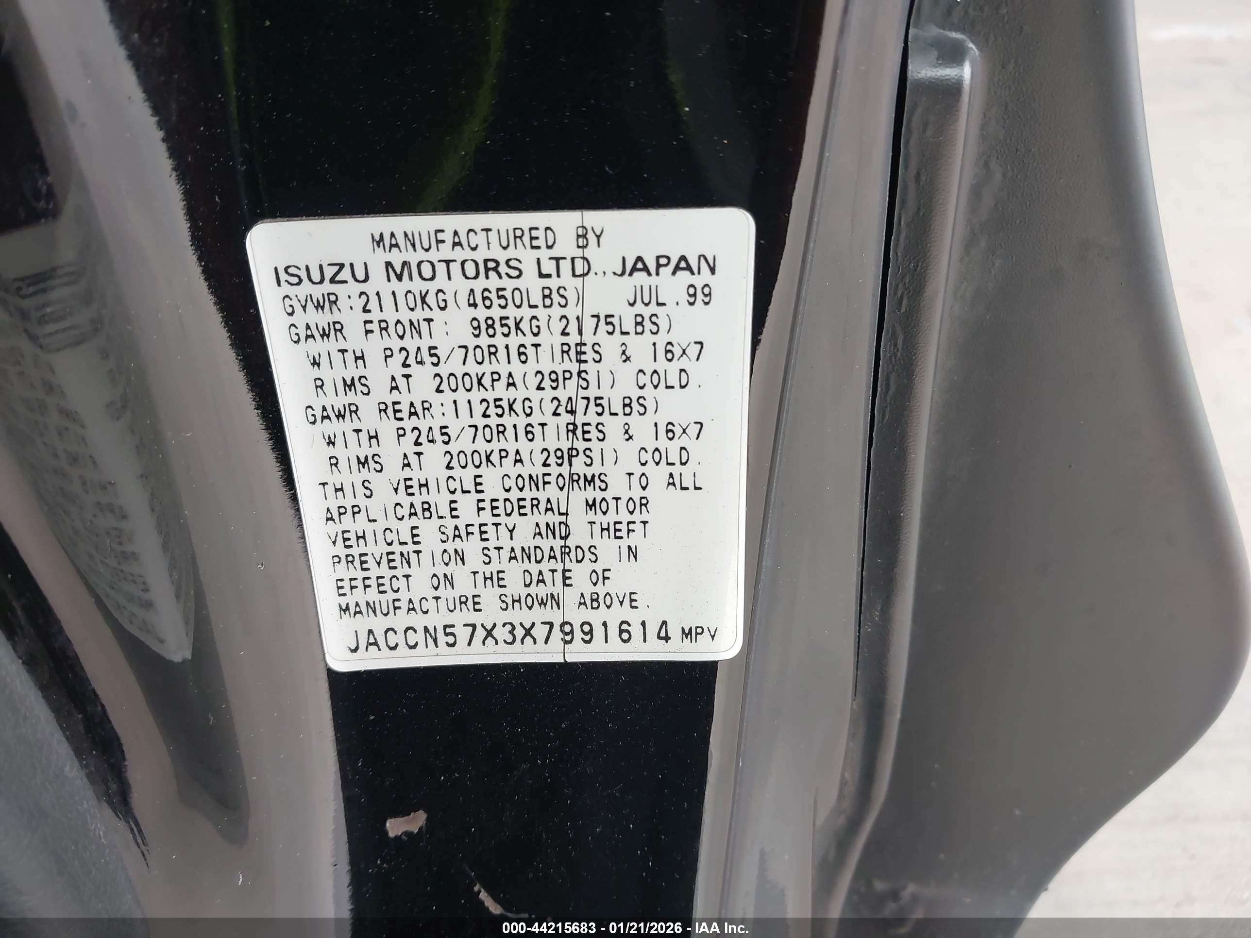 ISUZU VEHICROSS image 9