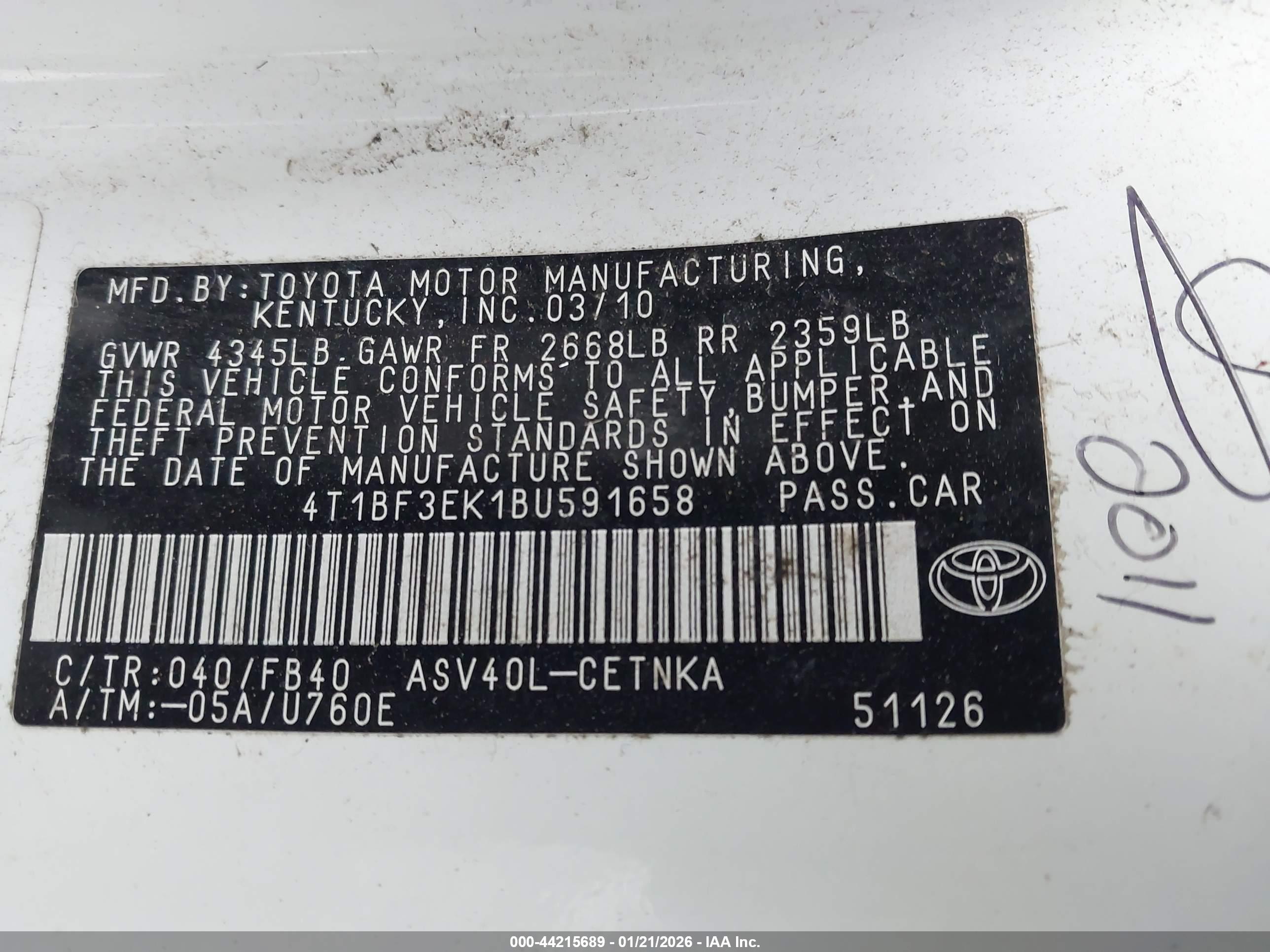 TOYOTA CAMRY image 9