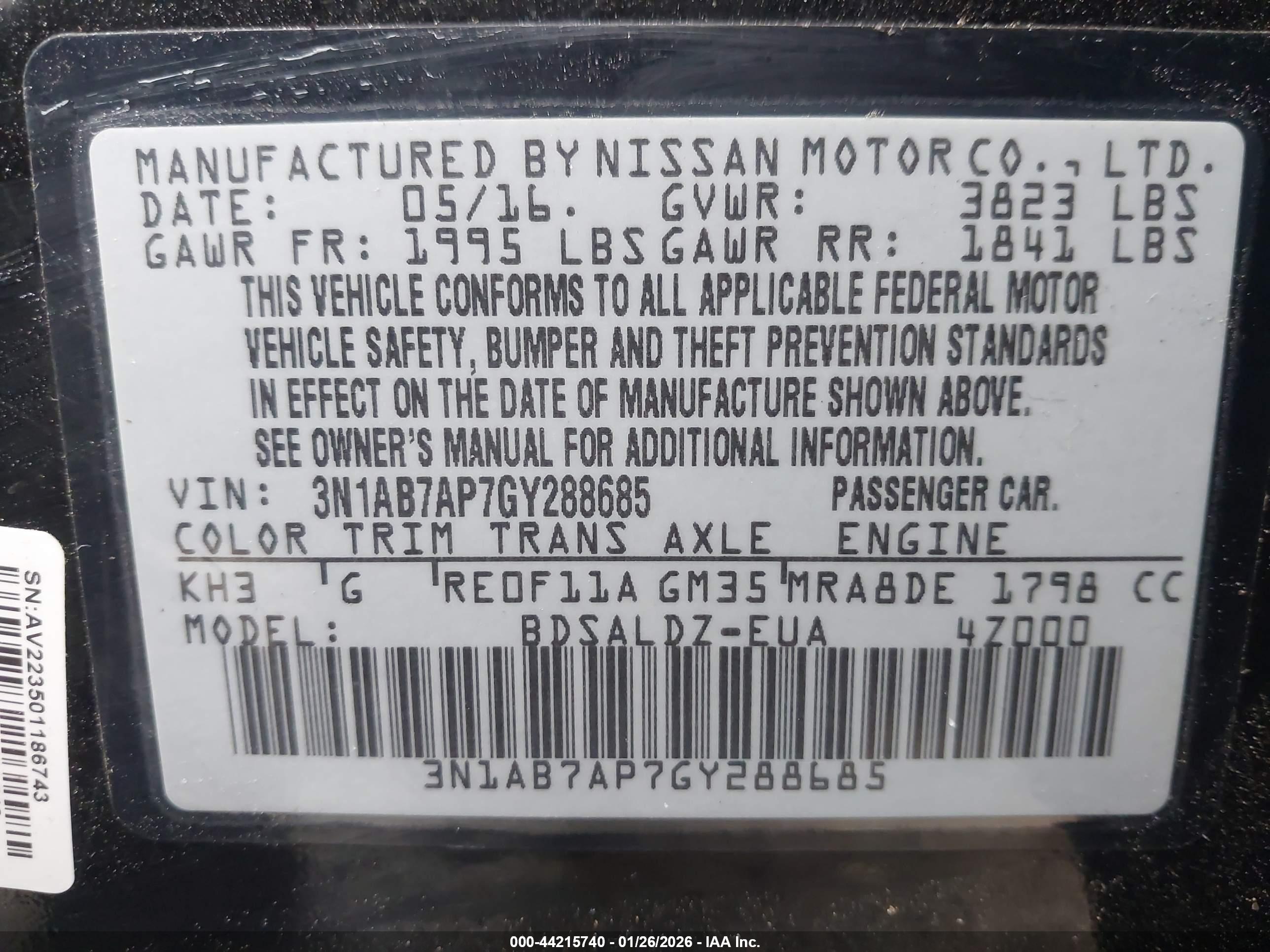 NISSAN SENTRA image 9