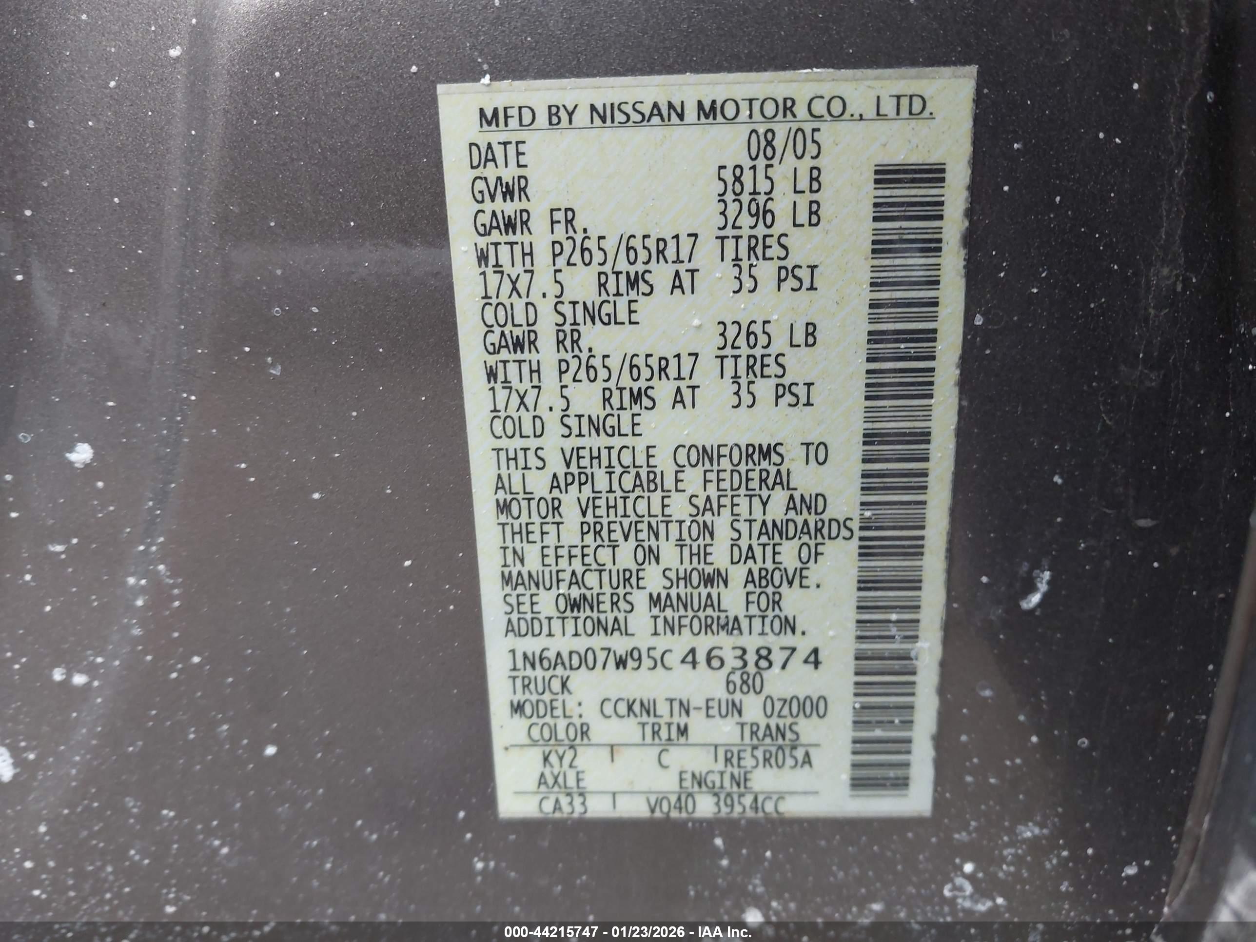 NISSAN FRONTIER image 9