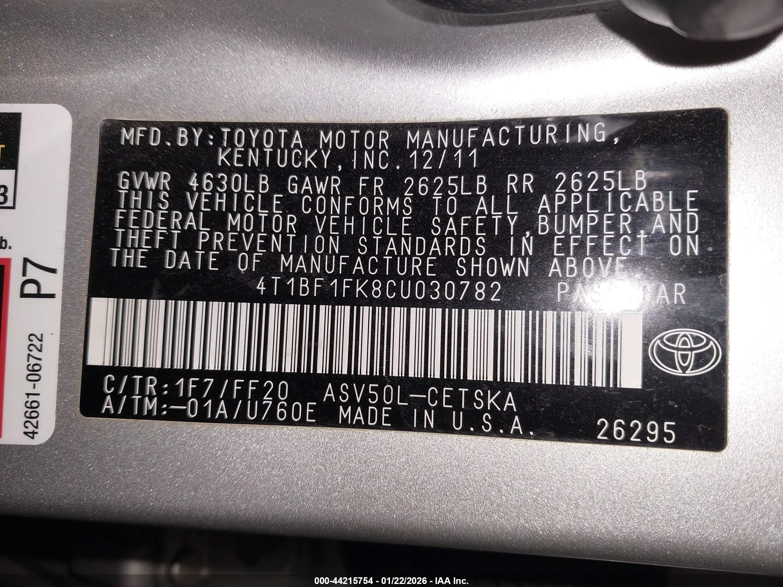 TOYOTA CAMRY image 9