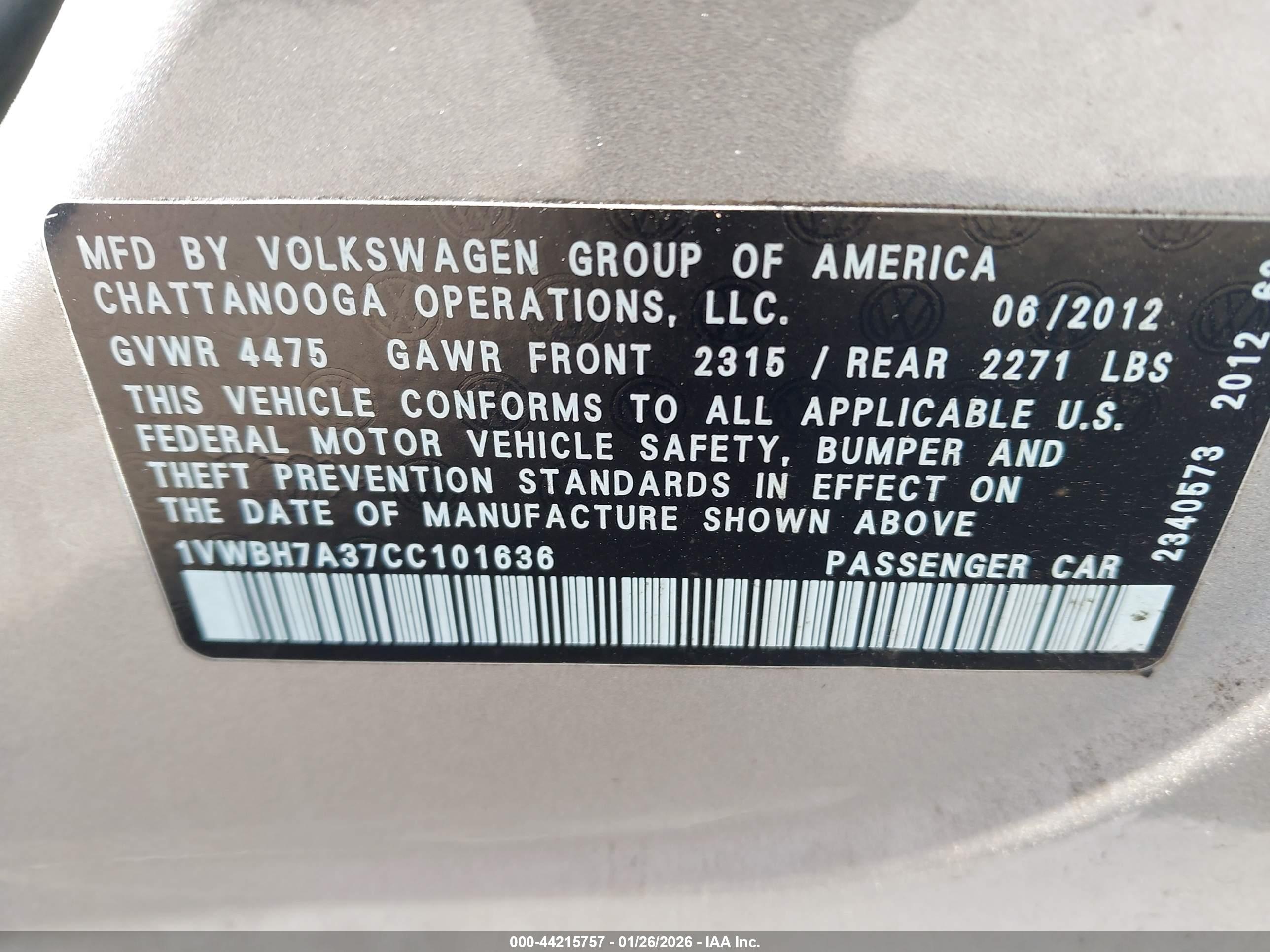 VOLKSWAGEN PASSAT image 9