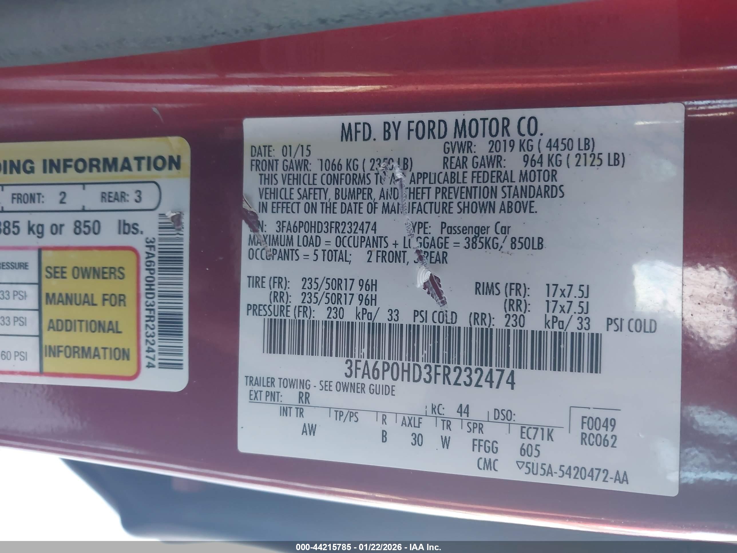 FORD FUSION image 9