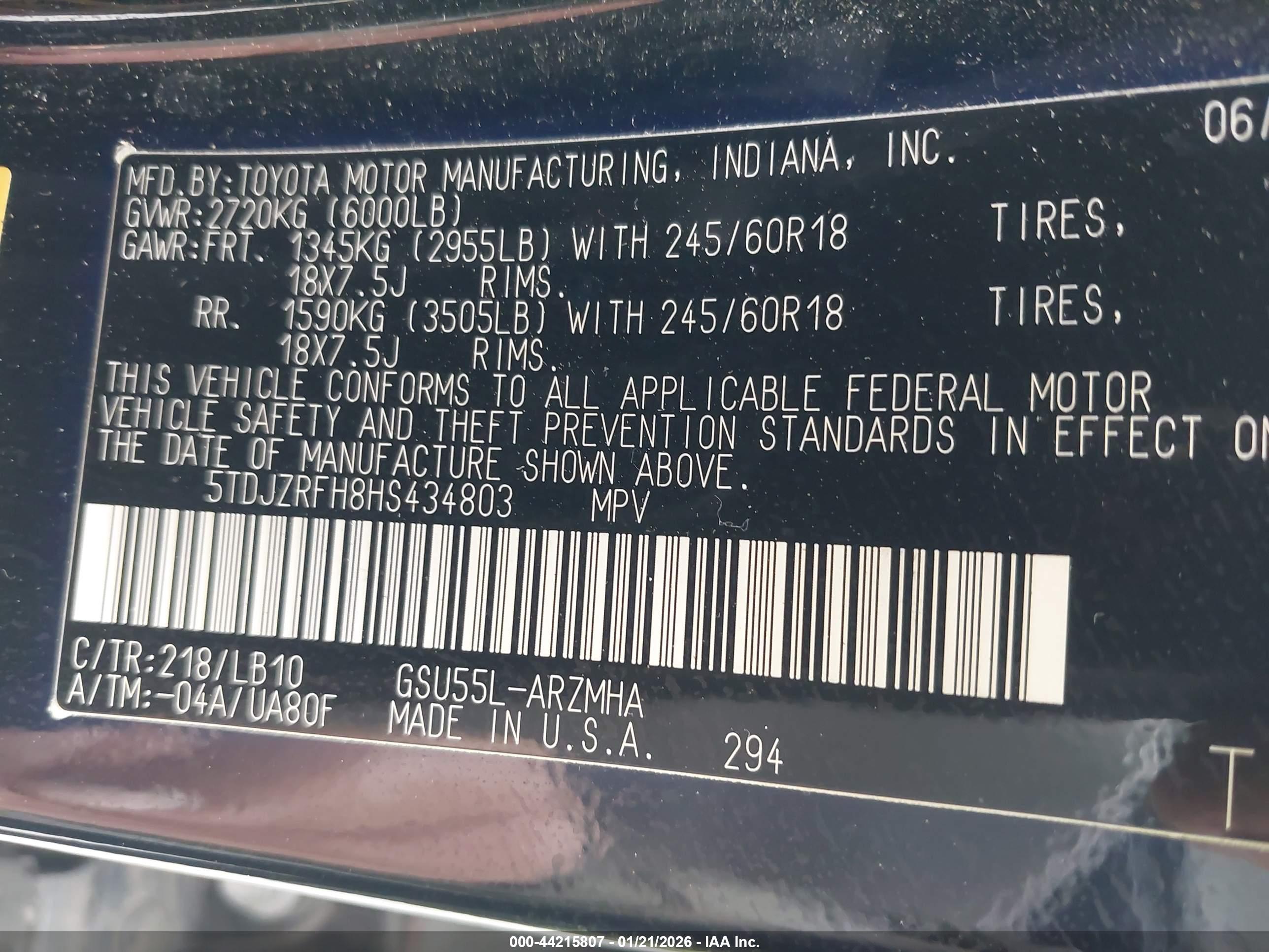TOYOTA HIGHLANDER image 9