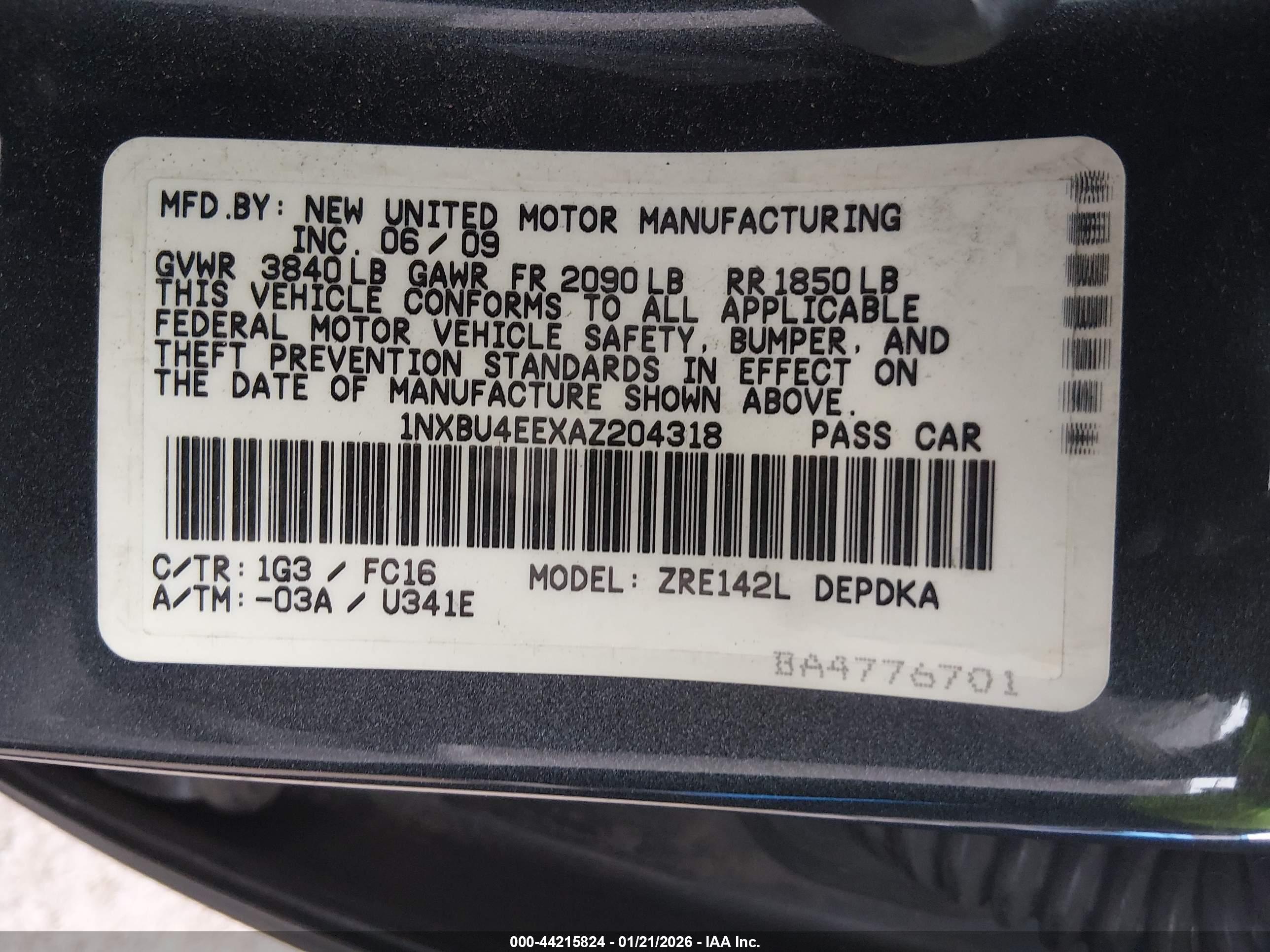 TOYOTA COROLLA image 9