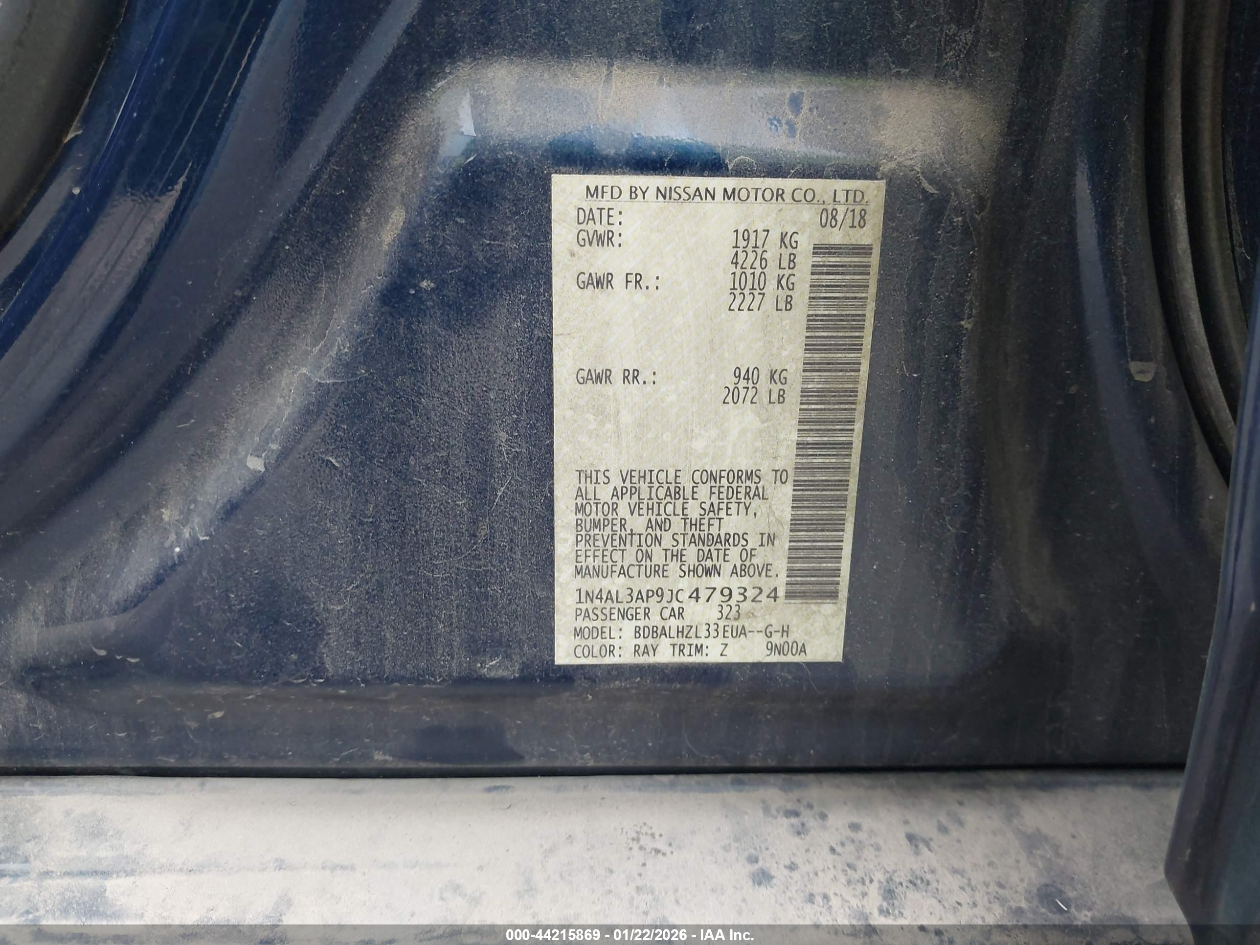 NISSAN ALTIMA image 9