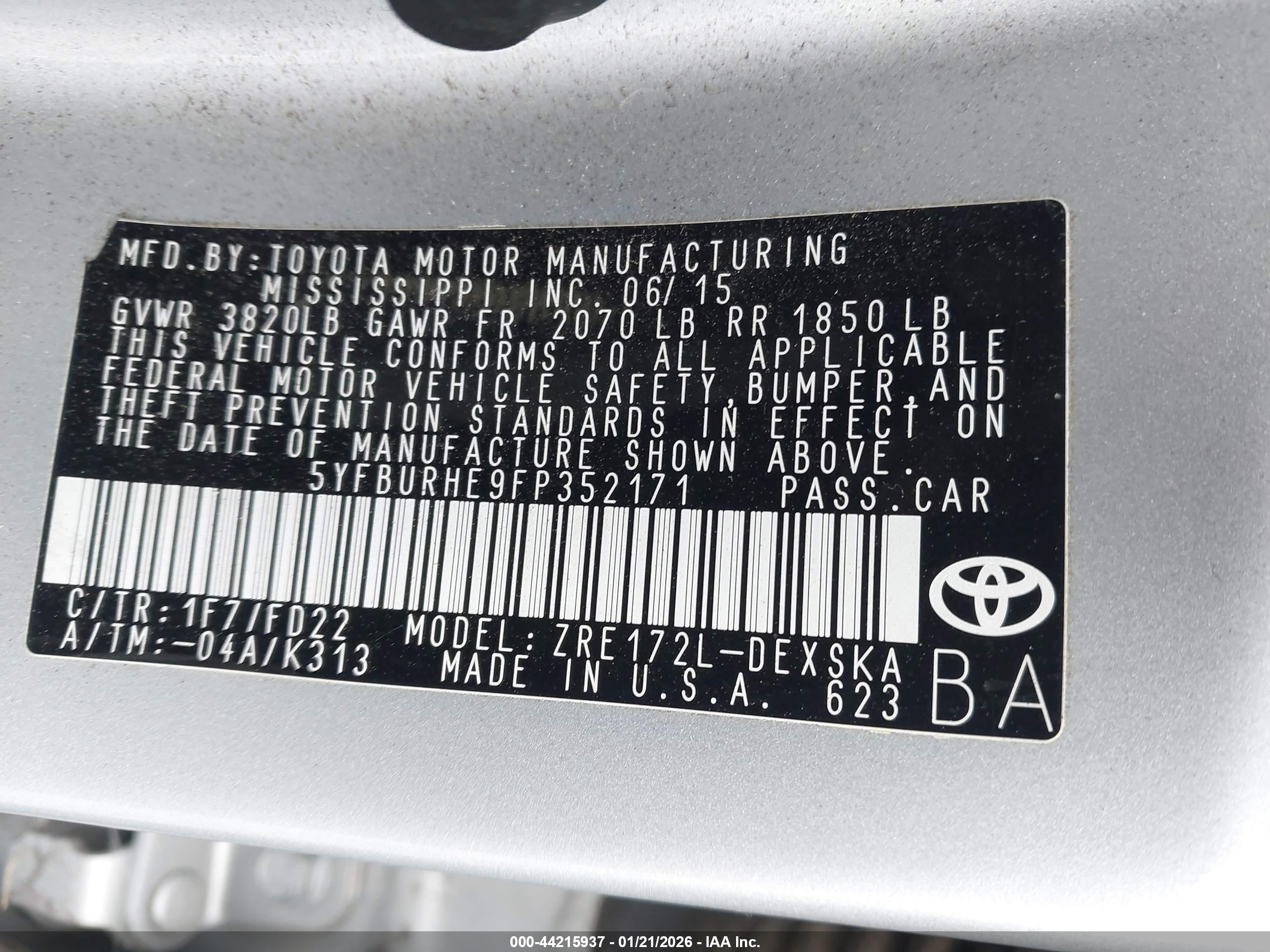 TOYOTA COROLLA image 9