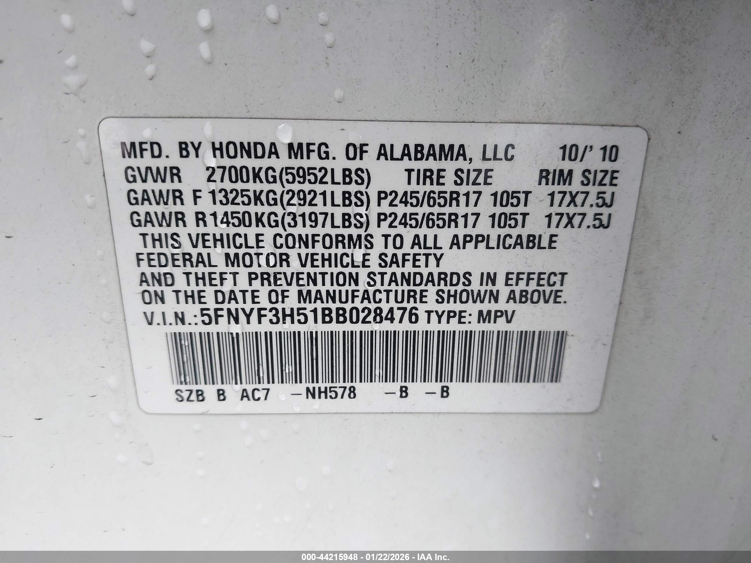 HONDA PILOT image 9