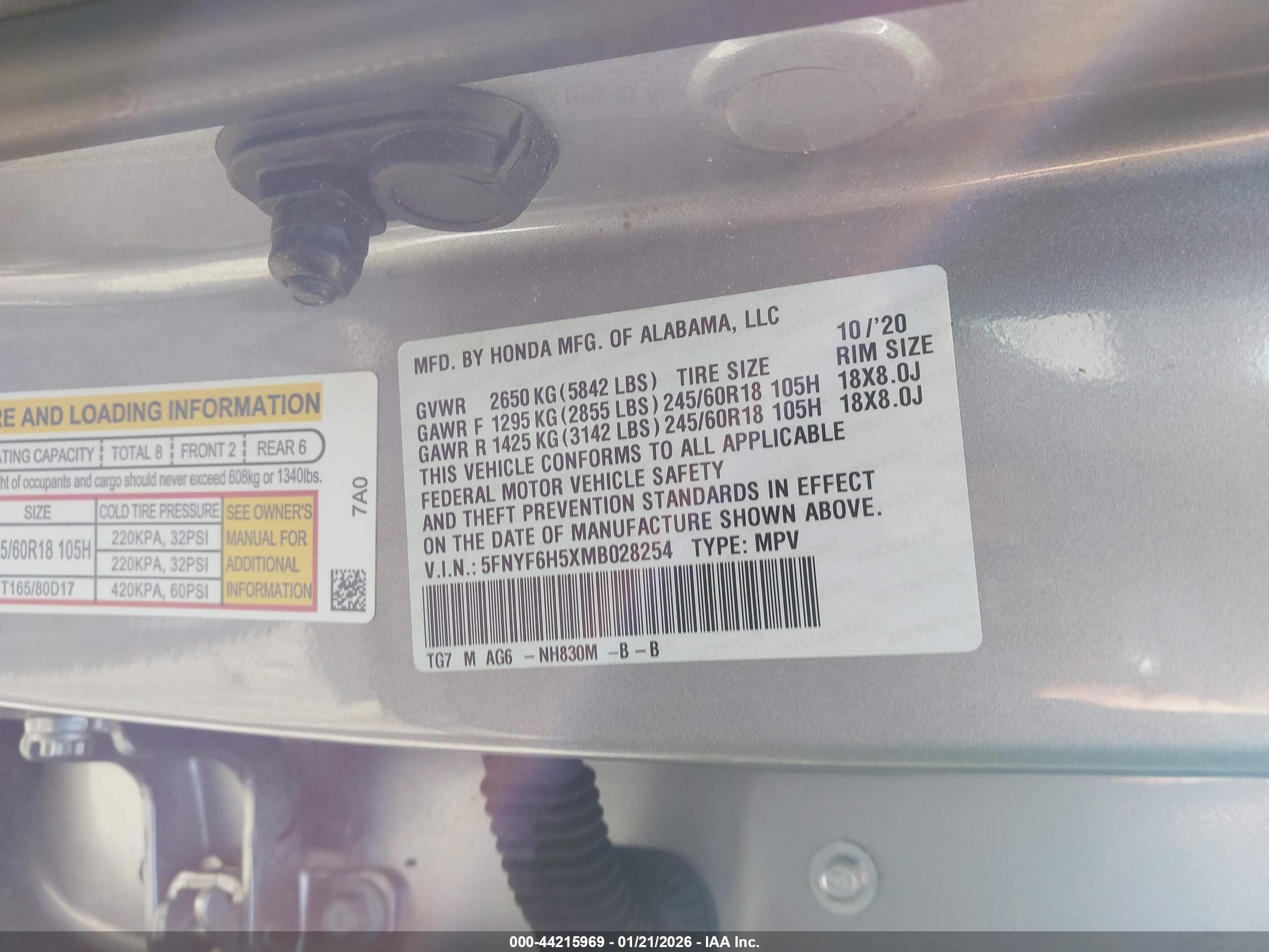 HONDA PILOT image 9
