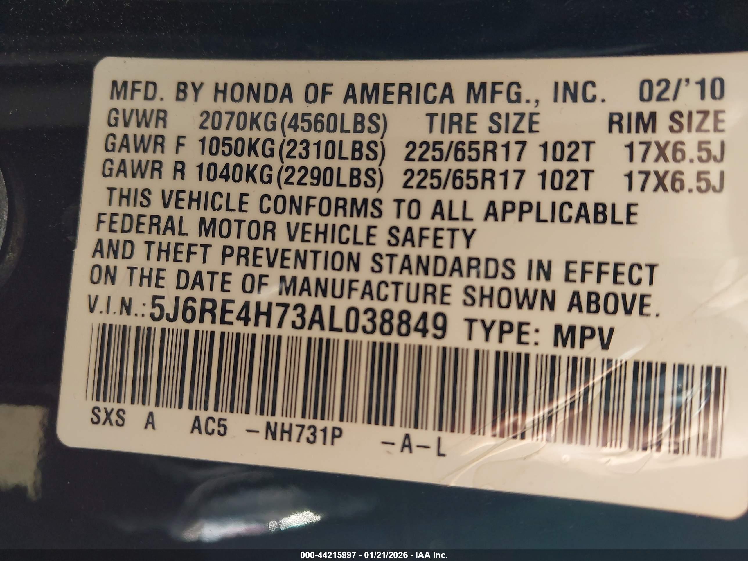 HONDA CR-V image 9