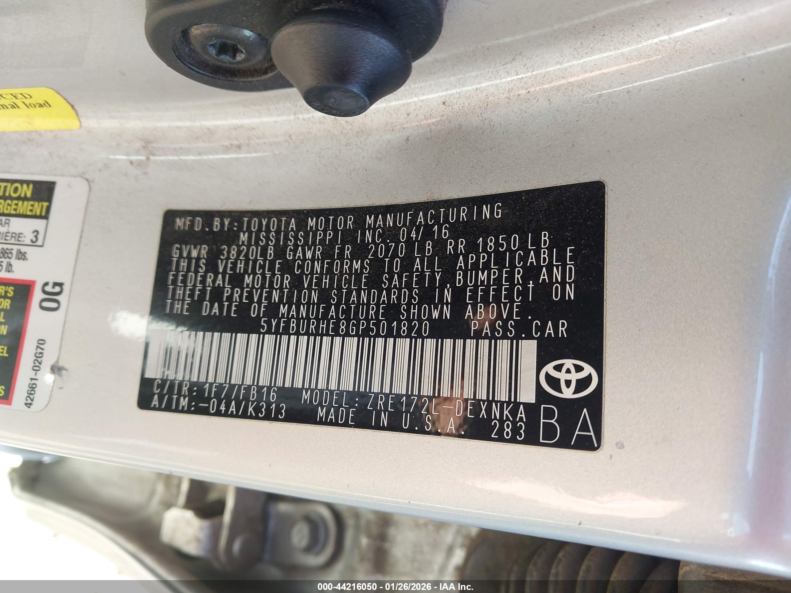 TOYOTA COROLLA image 9