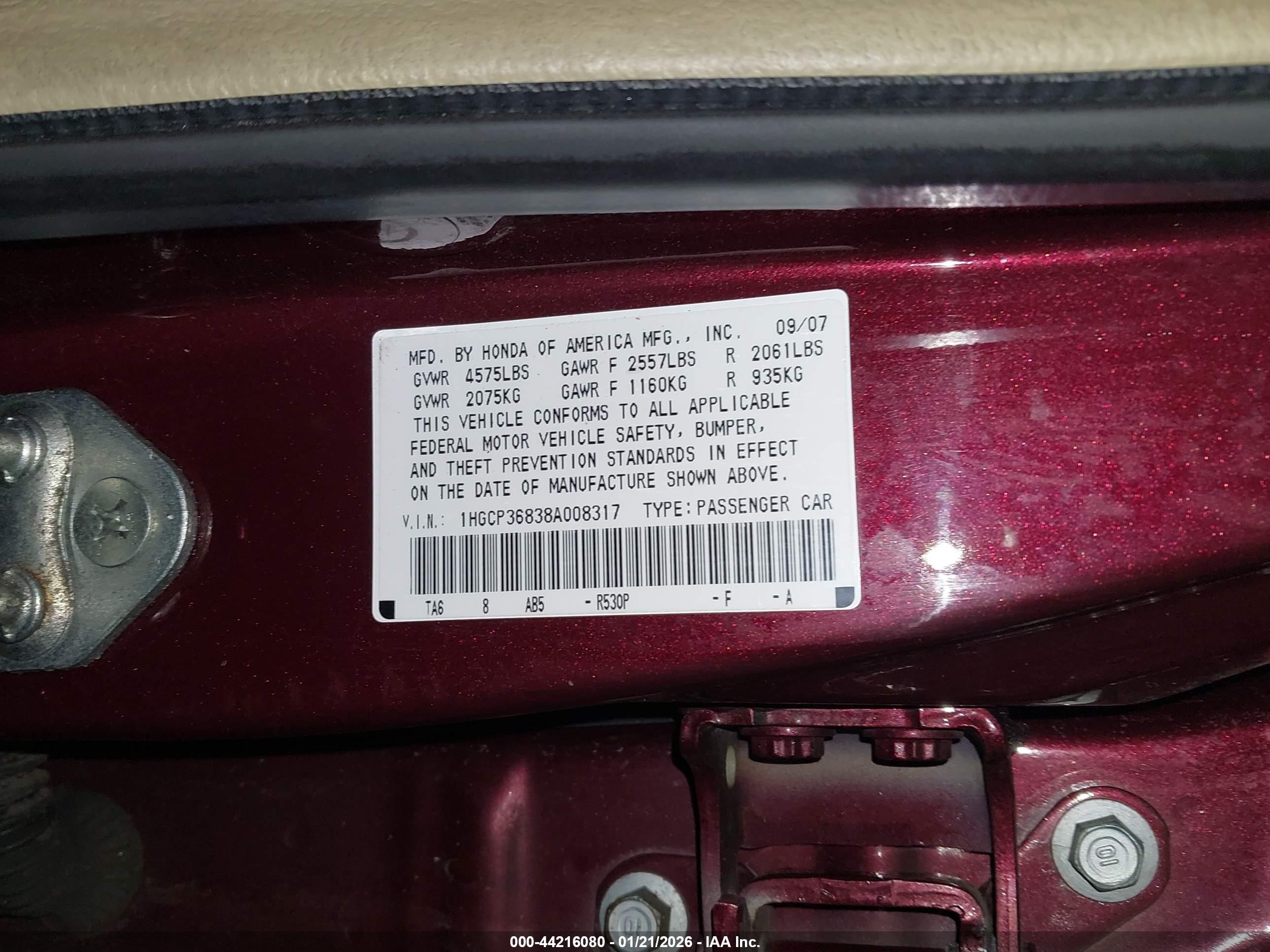 HONDA ACCORD image 9