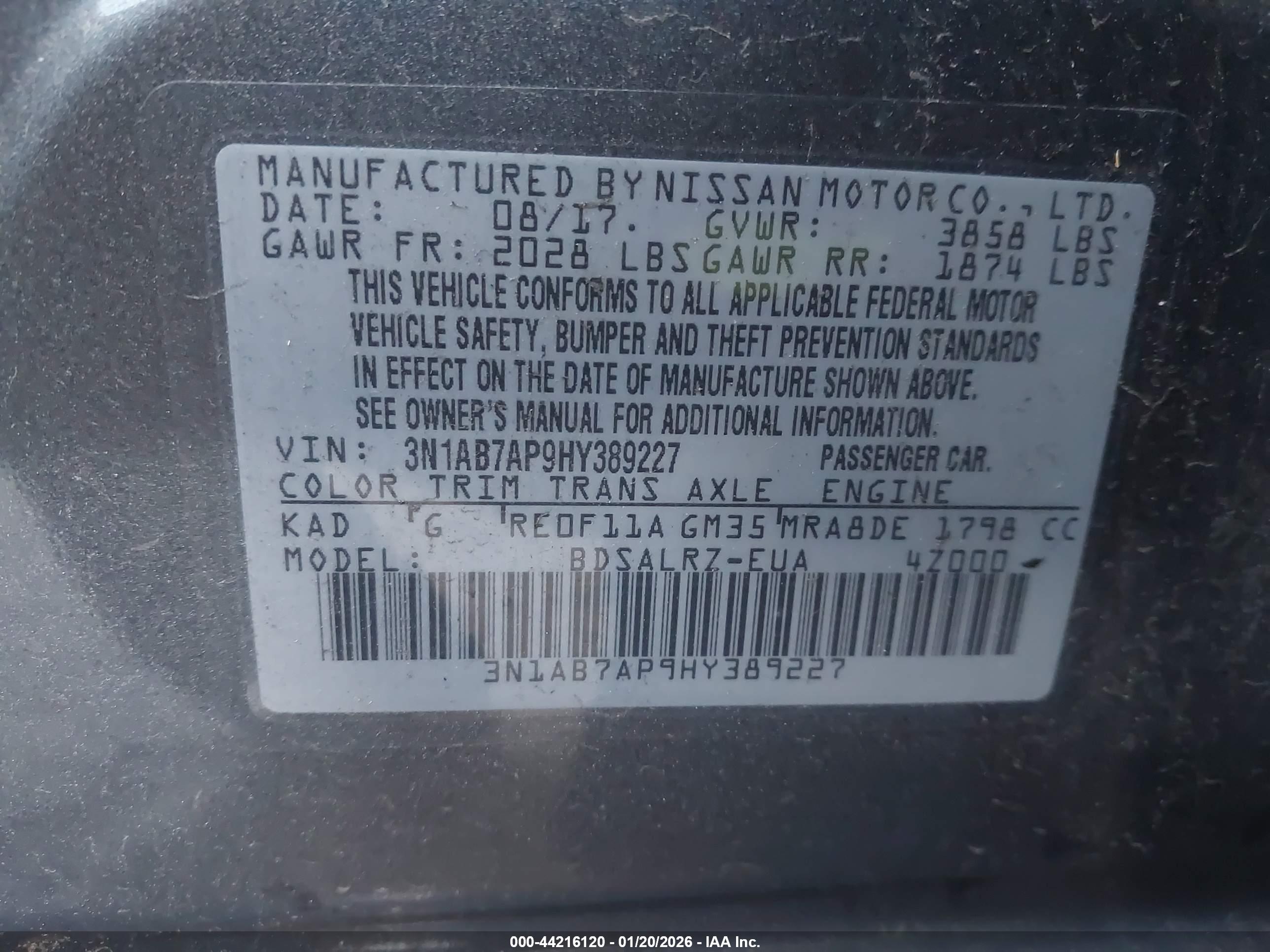 NISSAN SENTRA image 9