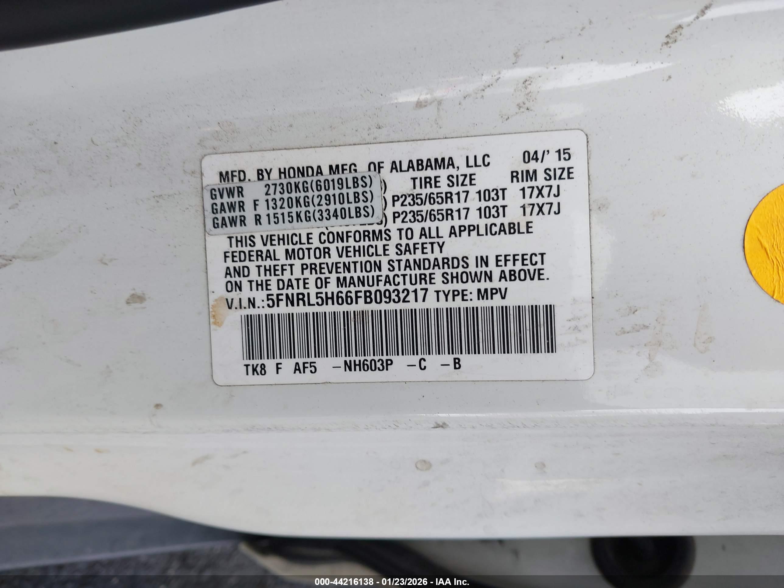HONDA ODYSSEY image 9