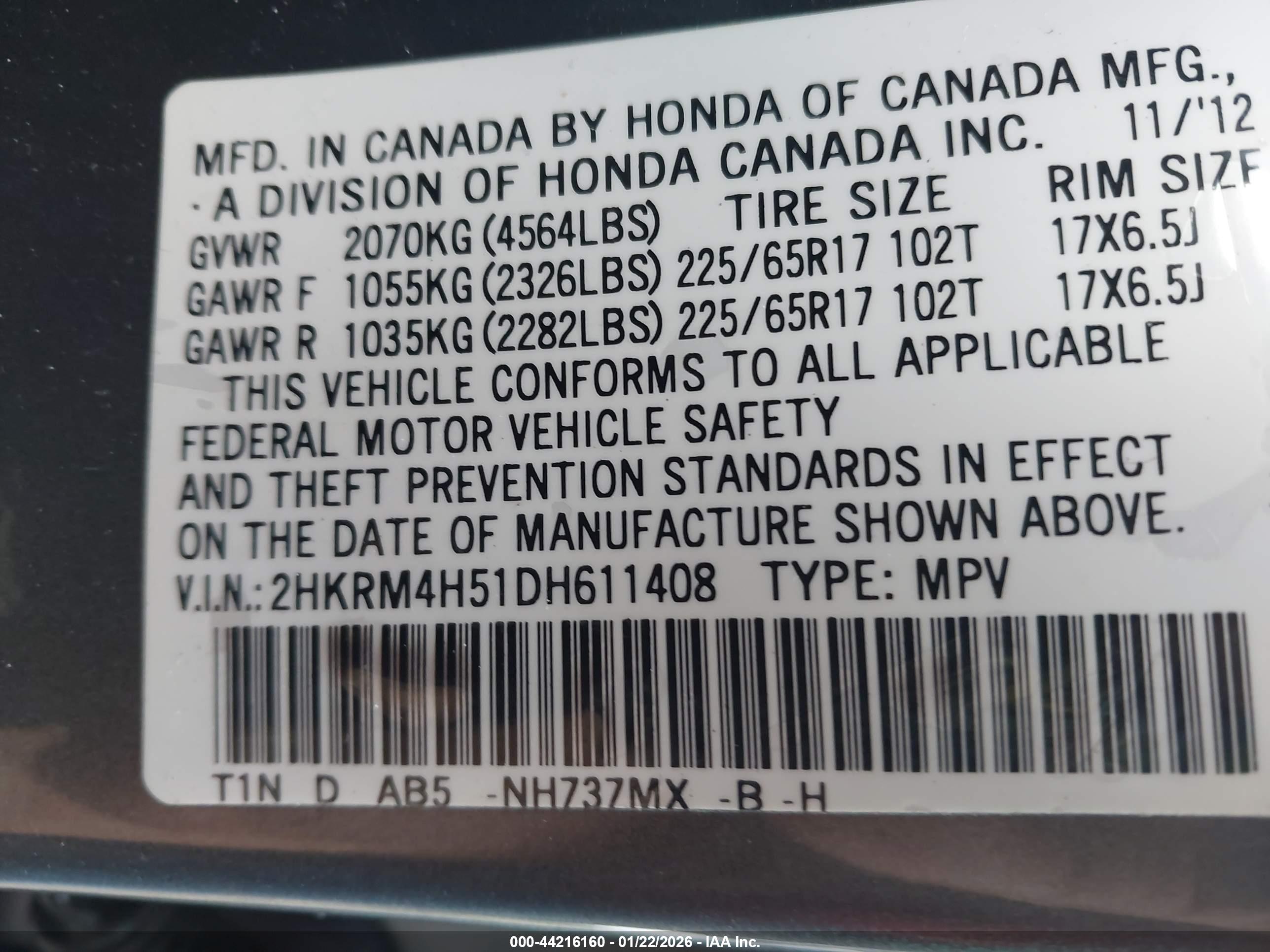 HONDA CR-V image 9