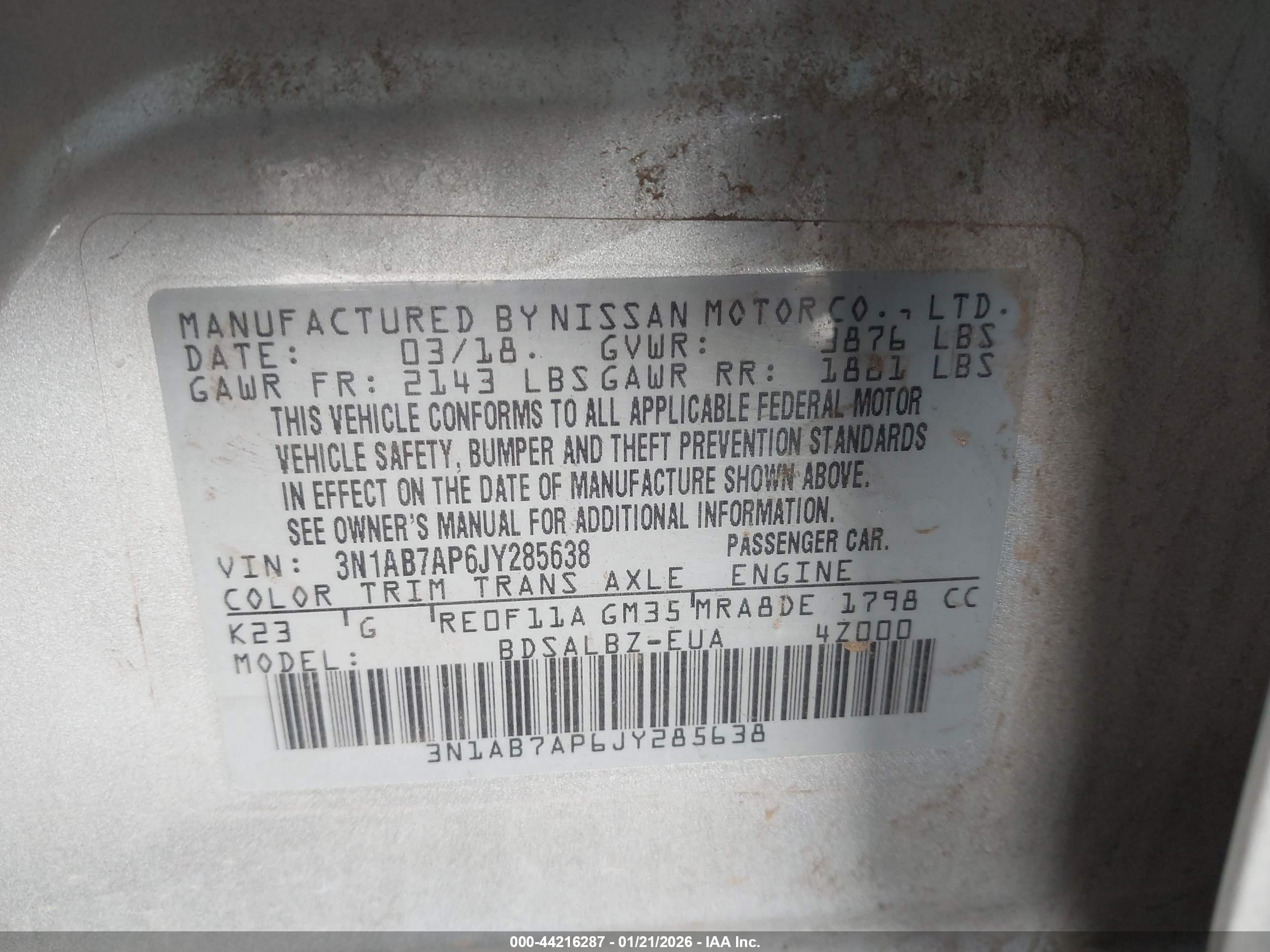 NISSAN SENTRA image 9