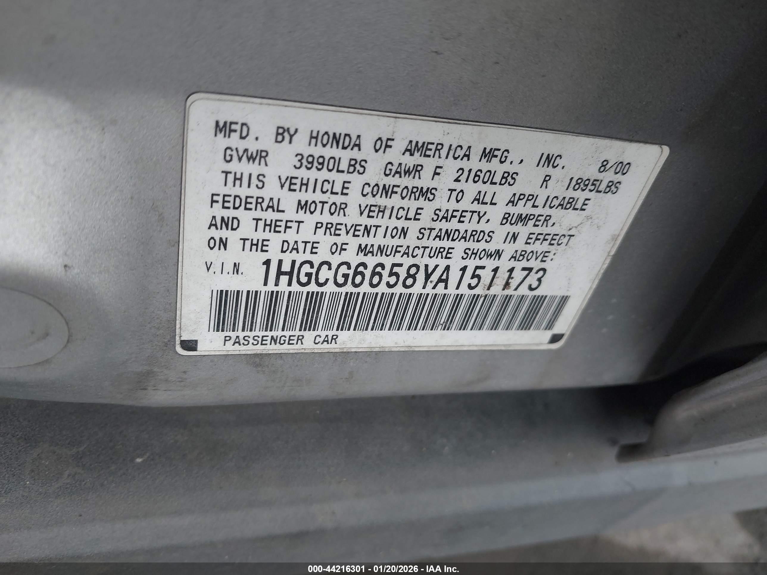 HONDA ACCORD image 9